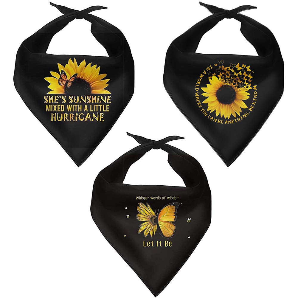 KEIAHUAN Dog Birthday Bandana Scarf - 3 Pack Triangle Pet Bandanas for Puppy Cat Birthday Party, Halloween & Christmas Costume Accessories - Perfect for Pet Birthday Celebrations, Photo Shoots & Holiday Events