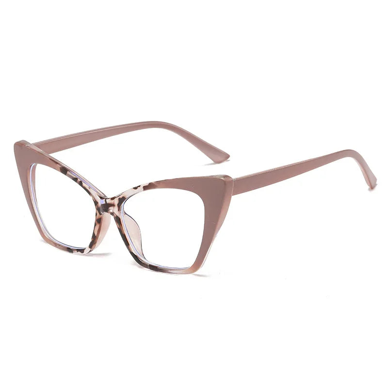 CCspace Women's Full Rim Square Cat Eye Plastic Eyeglasses 57427 - Stylish Retro Frames for Women, Lightweight & Durable Eyewear - Perfect for Office, Reading, Fashion Accessories