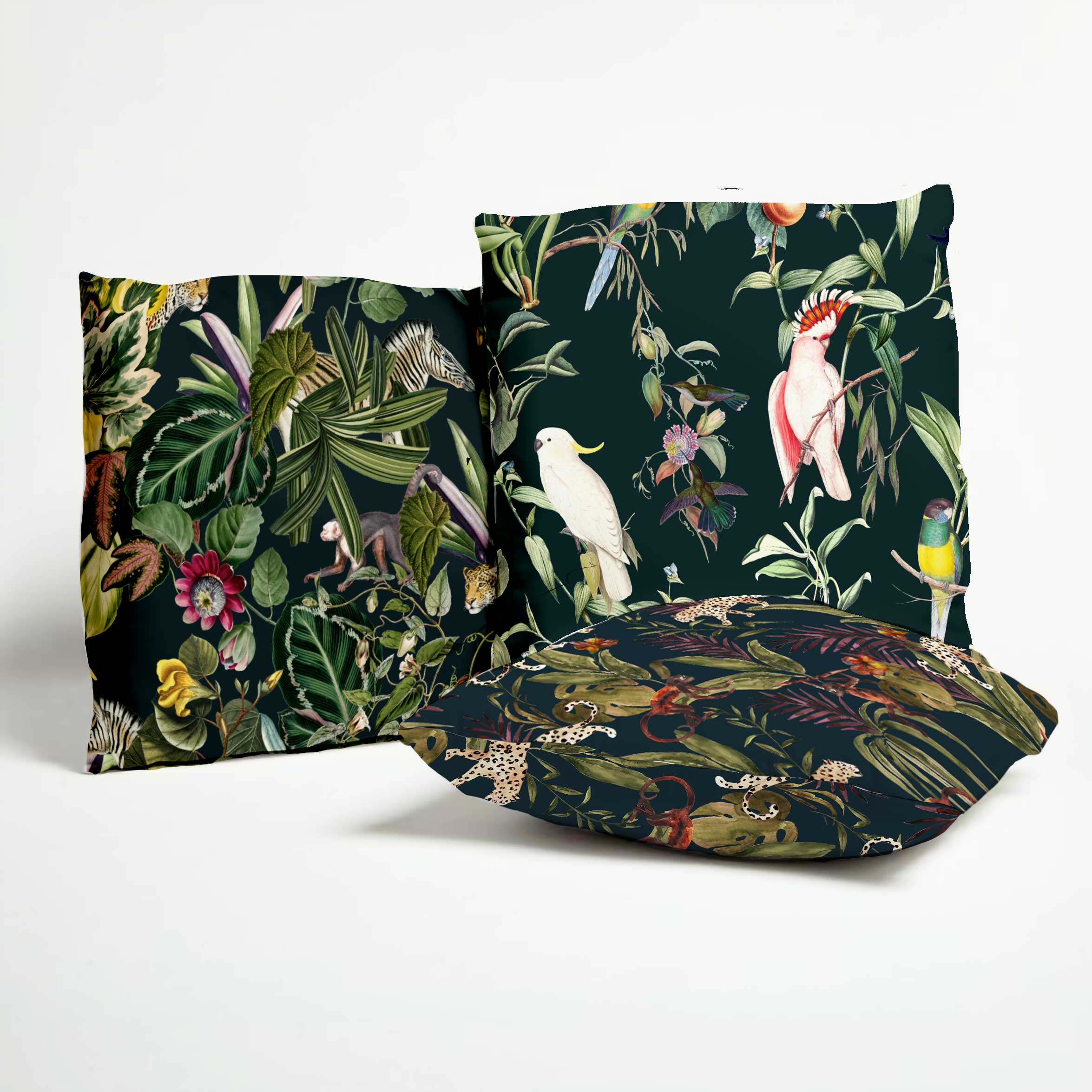 Outdoor Pillow - Monkey Business Design - Waterproof & Durable for Patio, Garden, Poolside - Perfect for Camping & Picnics