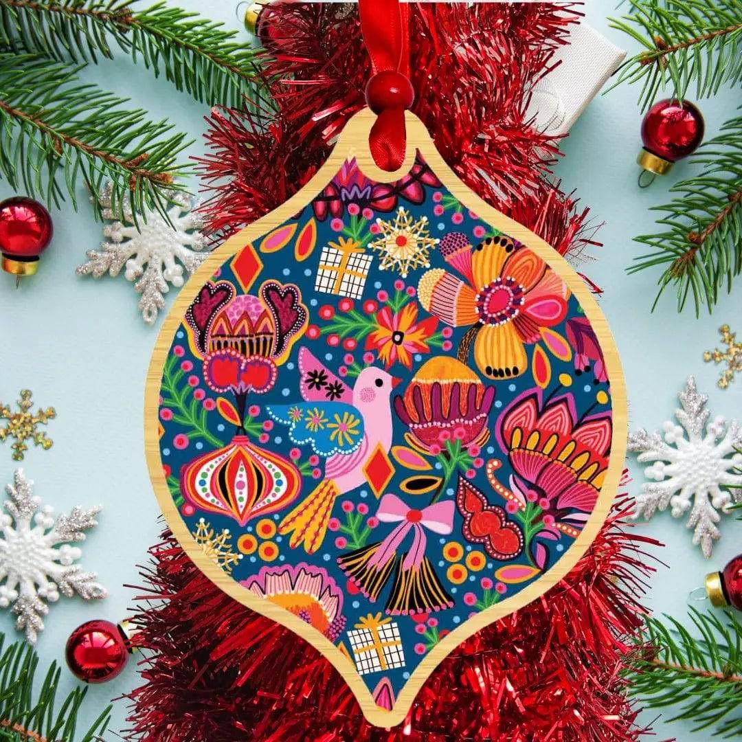 Australian Christmas Ornament Bauble Set - 12 Pack Handmade Holiday Tree Decorations for Xmas, Festive Home & Office Decor - Perfect for Christmas Tree, Gift Exchange & Holiday Party Decorations