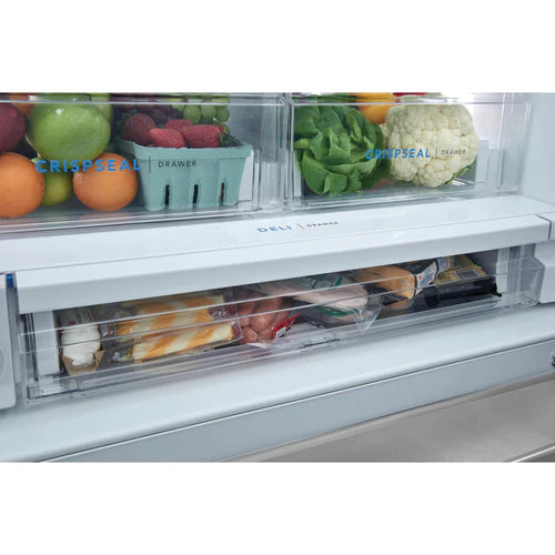 Frigidaire 36-Inch French Door Refrigerator with 27.8 cu. ft. Capacity, Ice & Water Dispenser - FRFS2823AS [Open Box] - Perfect for Modern Kitchens & Large Family Homes