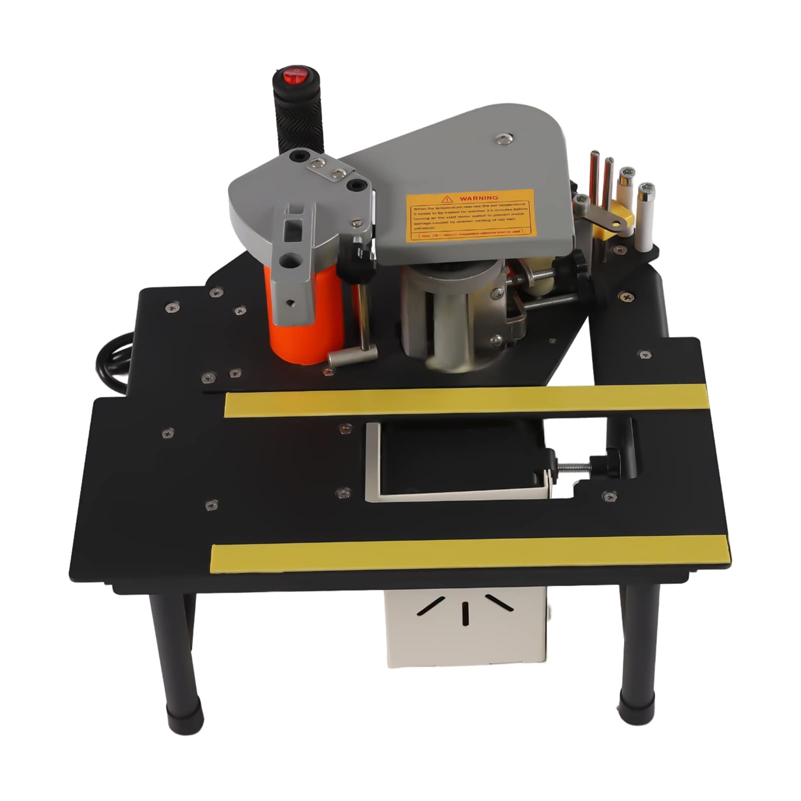 Double Side Glue Woodworking Edge Bander Machine - Adjustable Temperature 765W 110V for Wood & PVC Edge Banding | Perfect for Cabinet Making, Furniture Repair & DIY Wood Projects