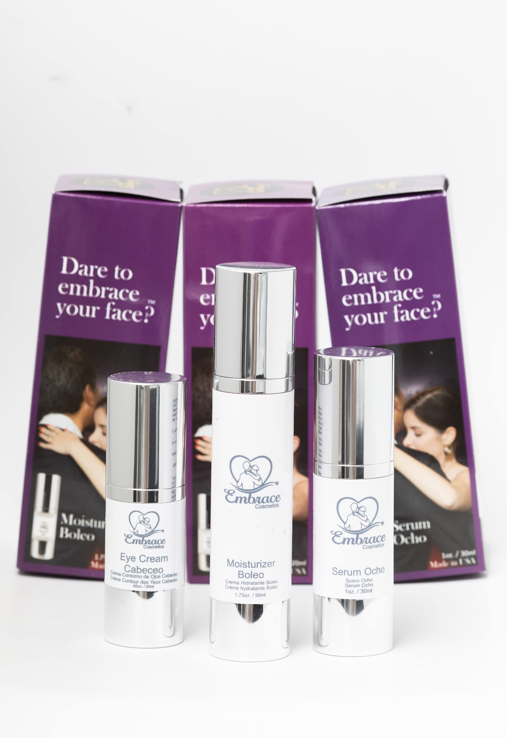 Collection I - Eye Cream, Serum & Moisturizer Set for Anti-Aging & Hydration | Skincare Routine Essentials for Day & Night Use