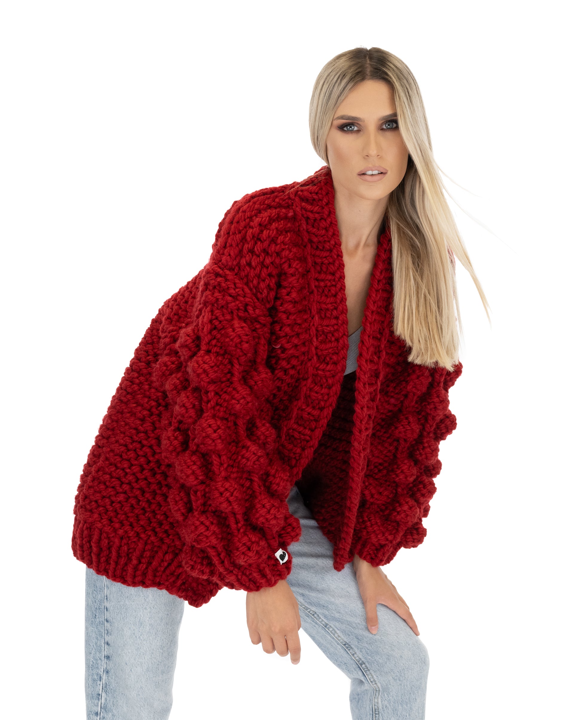 Stylish Bubble Sleeve Cardigan for Women - Soft Knit Open Front Sweater | Perfect for Office, Date Night & Casual Outfits