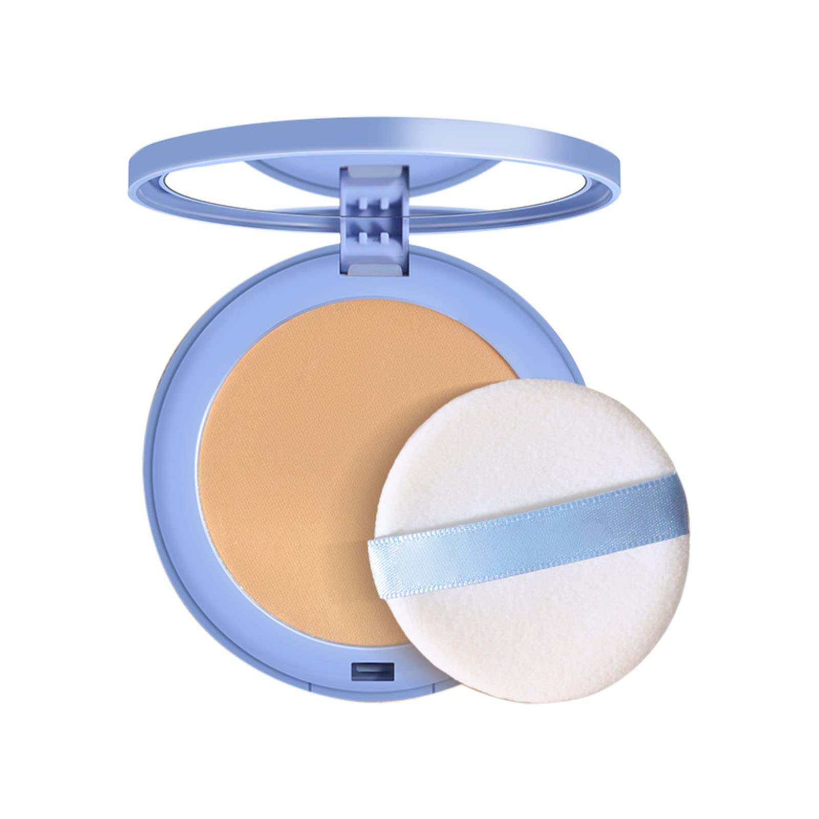 Silky Mist Powder Cake - Long Lasting Natural Nude Makeup & Oil Control Setting Powder | Moisturizing Face Powder for Daily Wear, Photo Shoots & Special Occasions