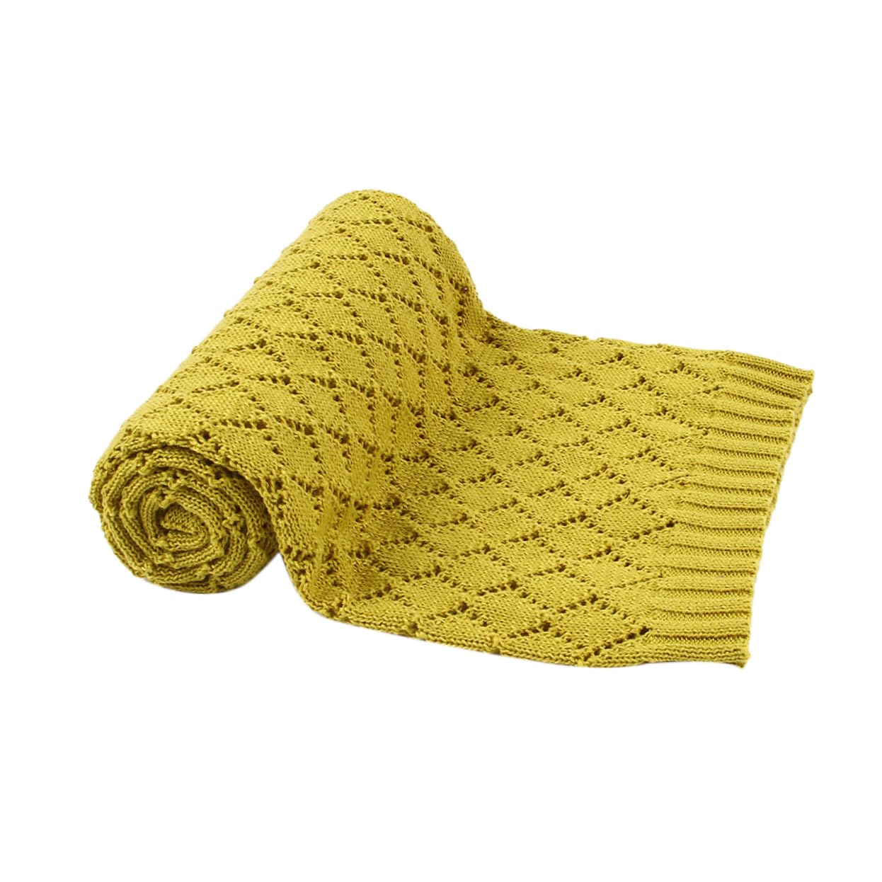 Soft & Warm RORPOIR Baby Blanket - Muslin Swaddle Blanket for Newborns, Winter Infant Blanket, Cozy Car Blanket & Hollow Out Cover - Perfect for Nursery, Stroller, and Travel