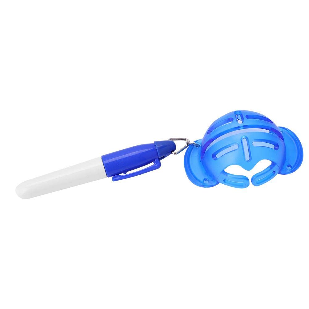 Keenso Golf Ball Marker & Alignment Tool Kit with Pens, Template Liner for Putting Practice – Perfect for Improving Accuracy on the Green (Blue)