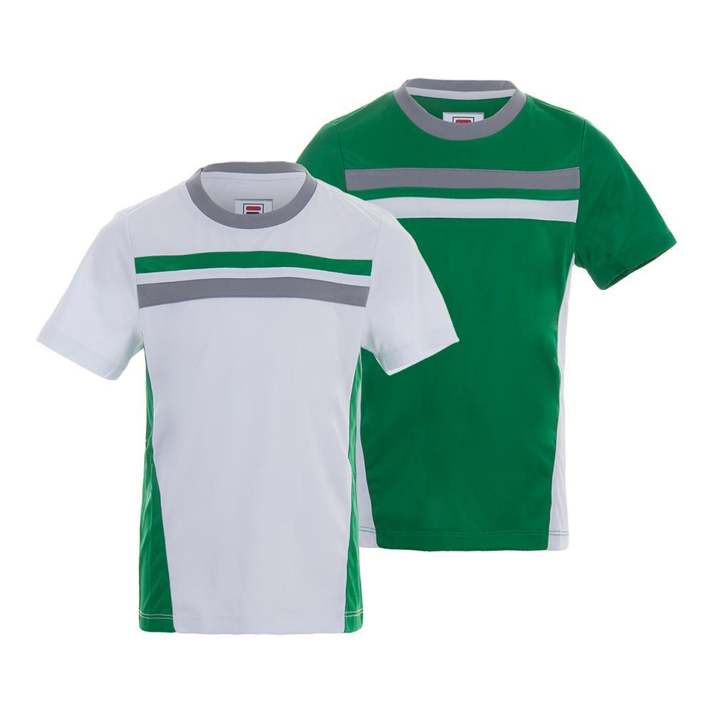Boys' Colorblock Tennis Crew Neck T-Shirt - Breathable & Comfortable for Sports, School & Casual Wear