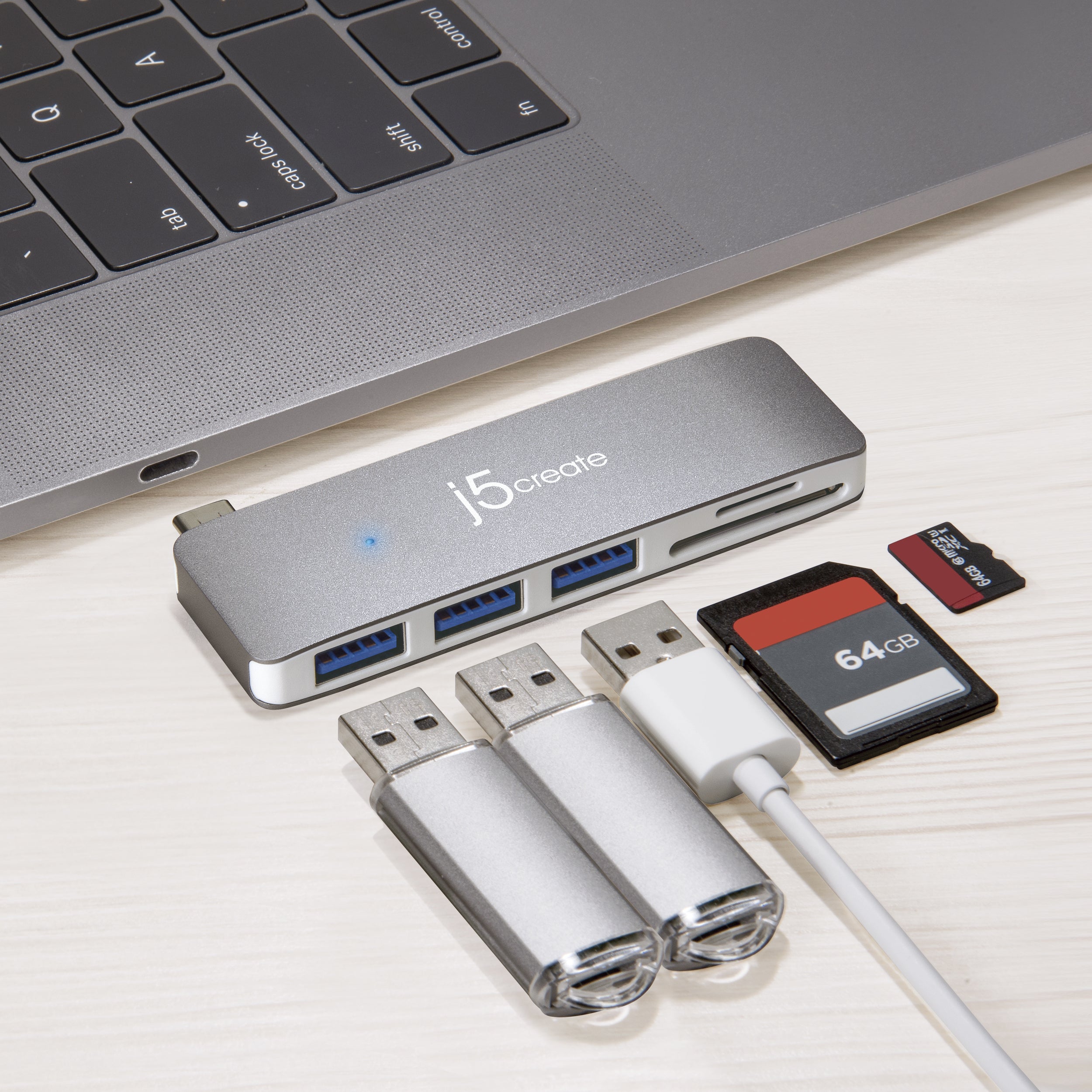 USB C™ UltraDrive MiniDock® - 6-in-1 Multiport Hub with 4K HDMI, USB 3.0, SD/TF Card Reader - Perfect for MacBook Pro, Chromebook & Windows Laptops - Home Office & Travel Essential