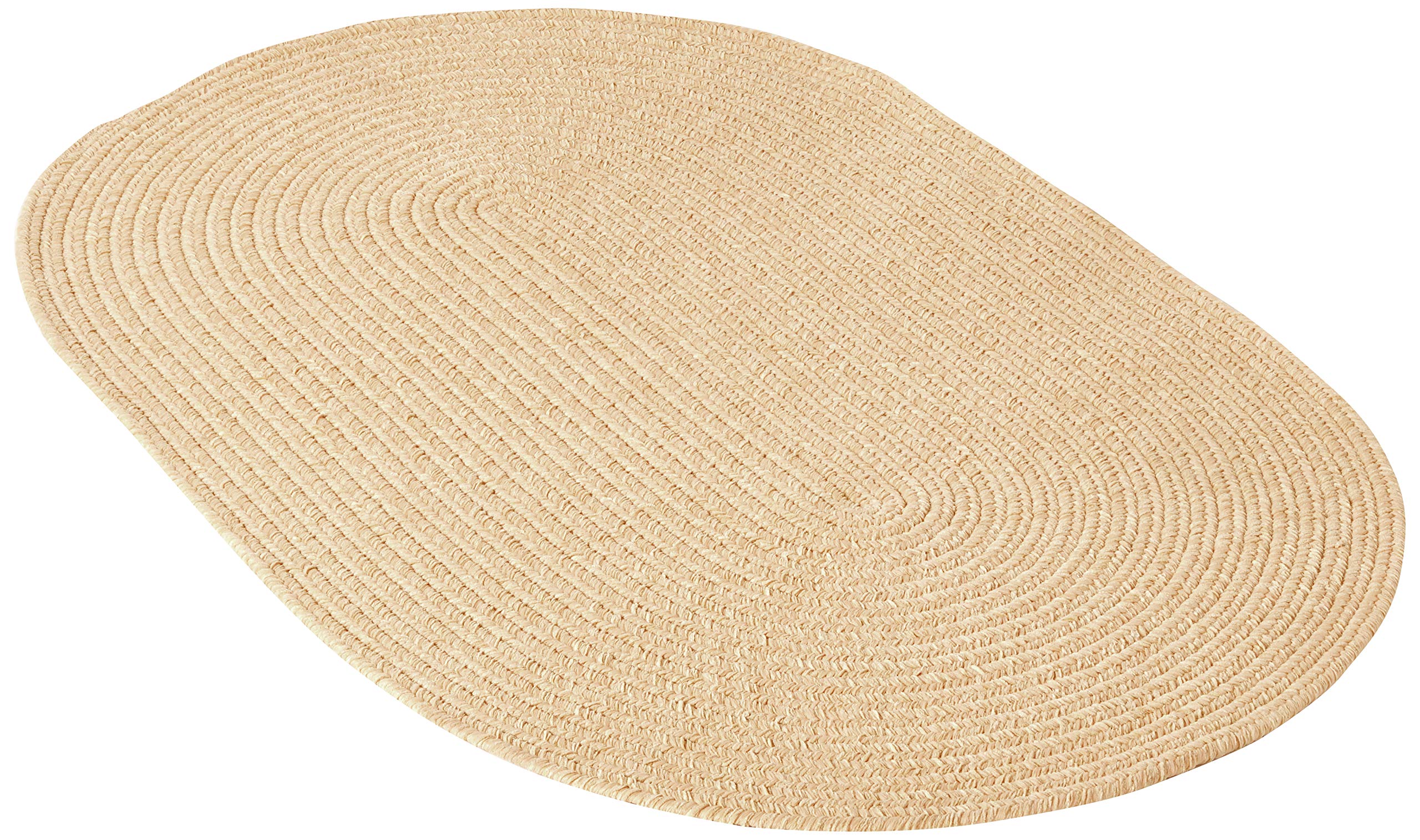 Spring Meadow Braided Rug 3x5 Sand Bar - Soft Boho Jute Area Rug for Living Room, Bedroom, Nursery & Home Decor