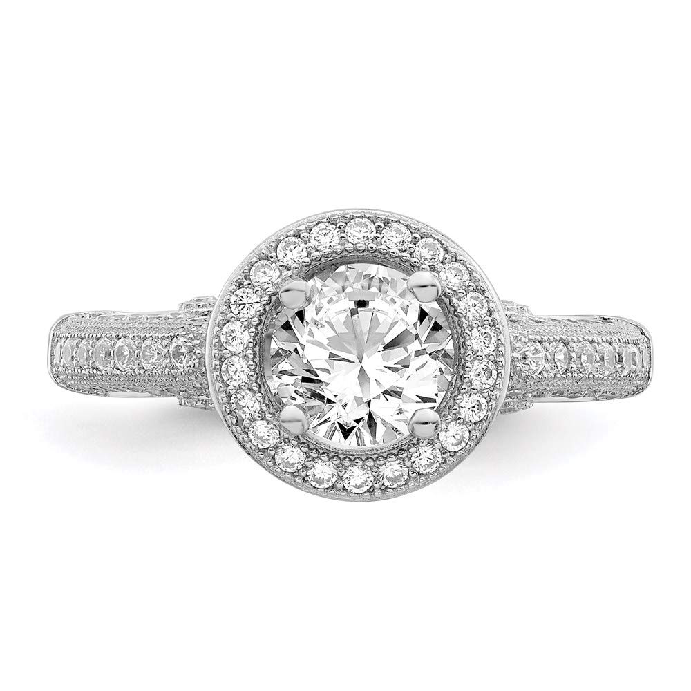925 Sterling Silver Cubic Zirconia Brilliant Embers Ring for Women - Elegant Fine Jewelry Gift for Her, Perfect for Anniversaries, Birthdays & Special Occasions