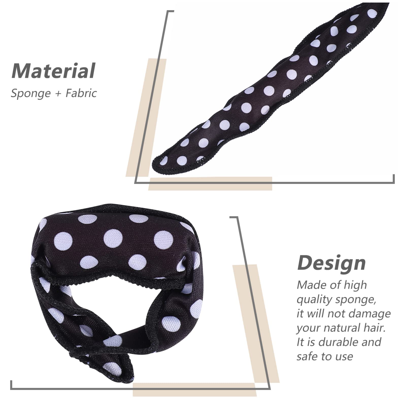 Lurrose 10pcs Heatless Hair Curlers Rollers Sponge Strips - DIY Hair Styling Tools for Long & Short Hair - Perfect for Overnight Curls, Sleep-in Rollers, and Salon-Quality Waves at Home