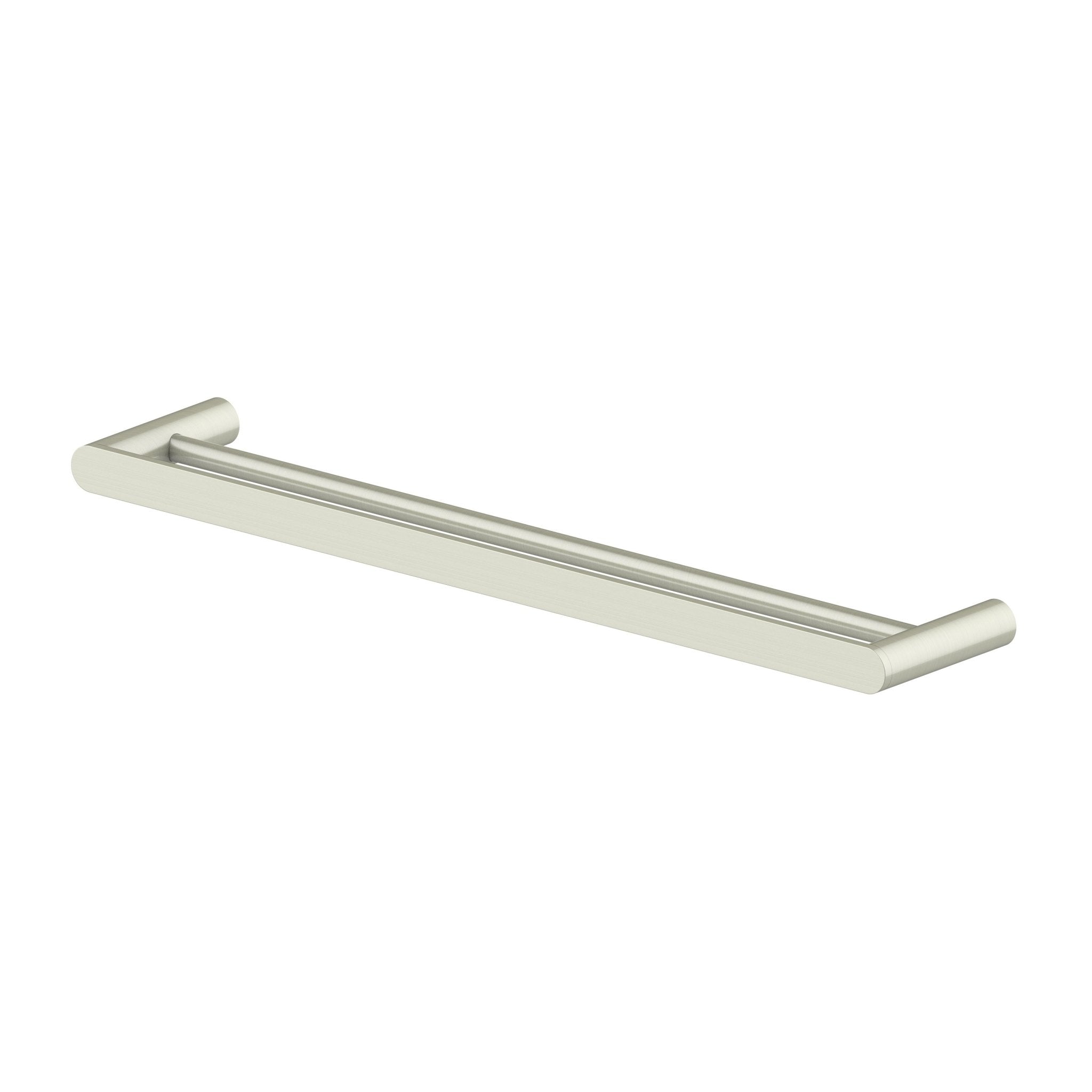ZLINE Crystal Bay Double Towel Rail in Brushed Nickel Finish - Premium Bathroom Towel Holder for Spa, Hotel & Home Use (CBY TRD BN)