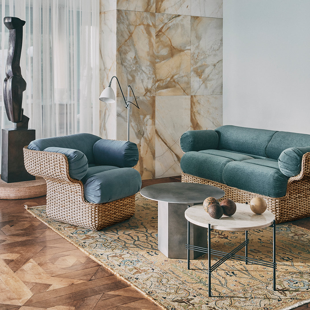 Joe Colombo Basket Sofa by Gubi - Modern Lounge Chair for Living Room, Office & Relaxation Spaces