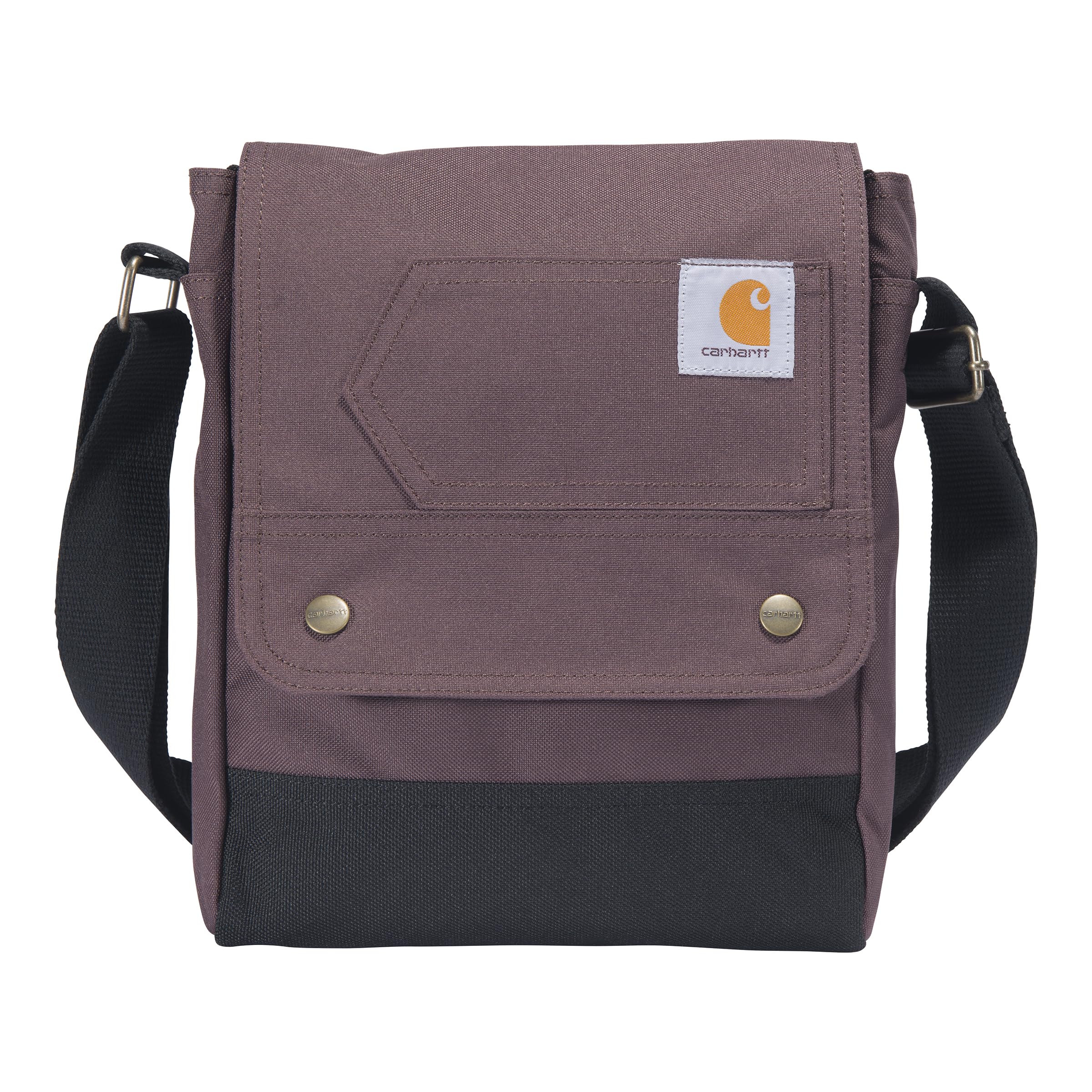 Carhartt Durable Adjustable Crossbody Bag with Flap Over Snap Closure - Perfect for Work, Travel & Outdoor Adventures