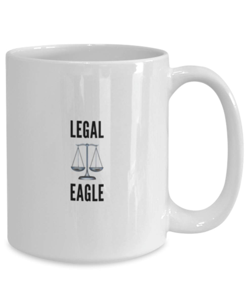 Funny Lawyer Coffee Mug - Legal Eagle Gift Idea for Attorneys & Law Students - Perfect for Office, Courtroom & Home Use