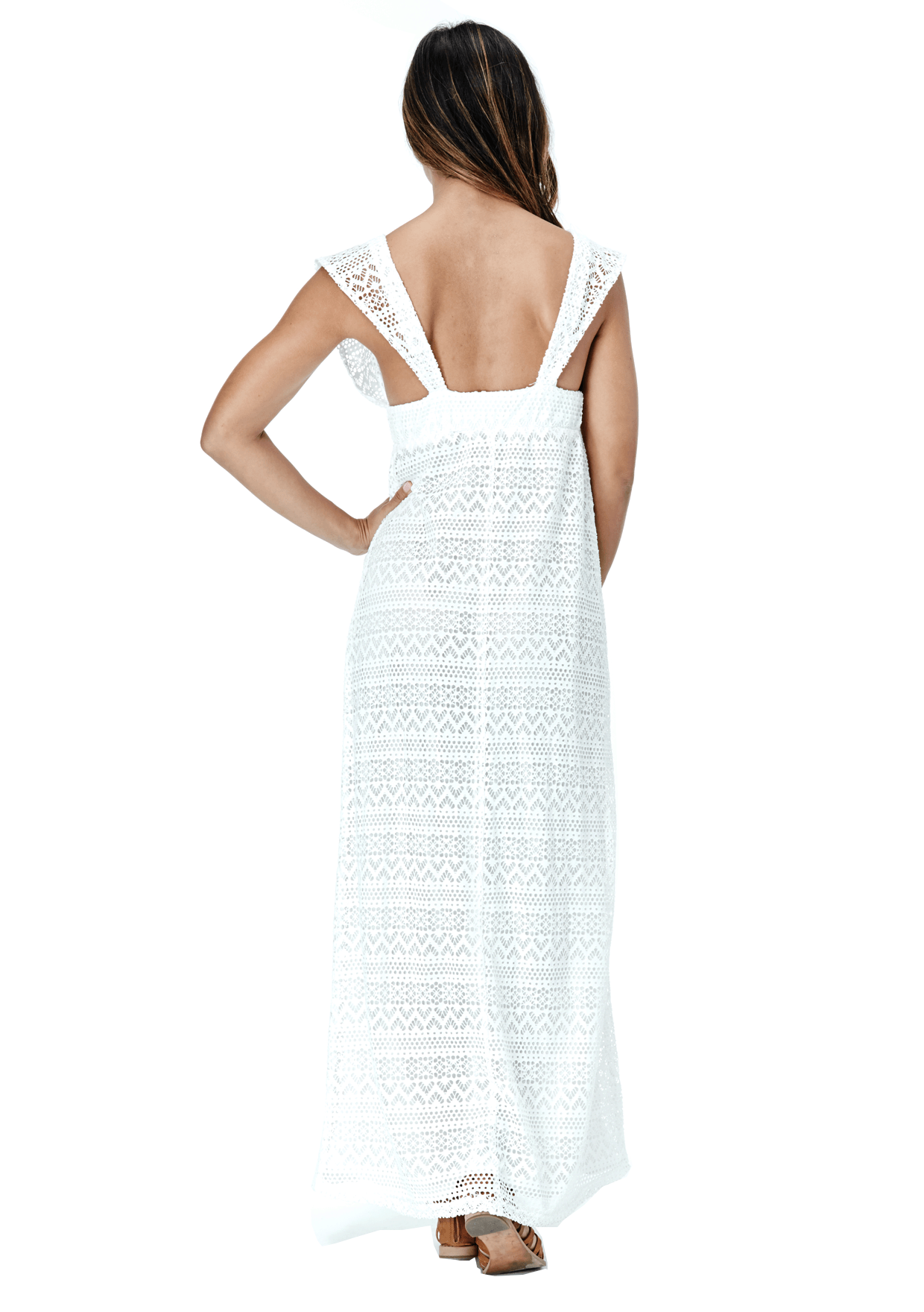 Athena Women's Maxi Dress - Flowy Long Summer Dress with Pockets, Boho Chic Beach Dress for Vacation, Party & Casual Wear