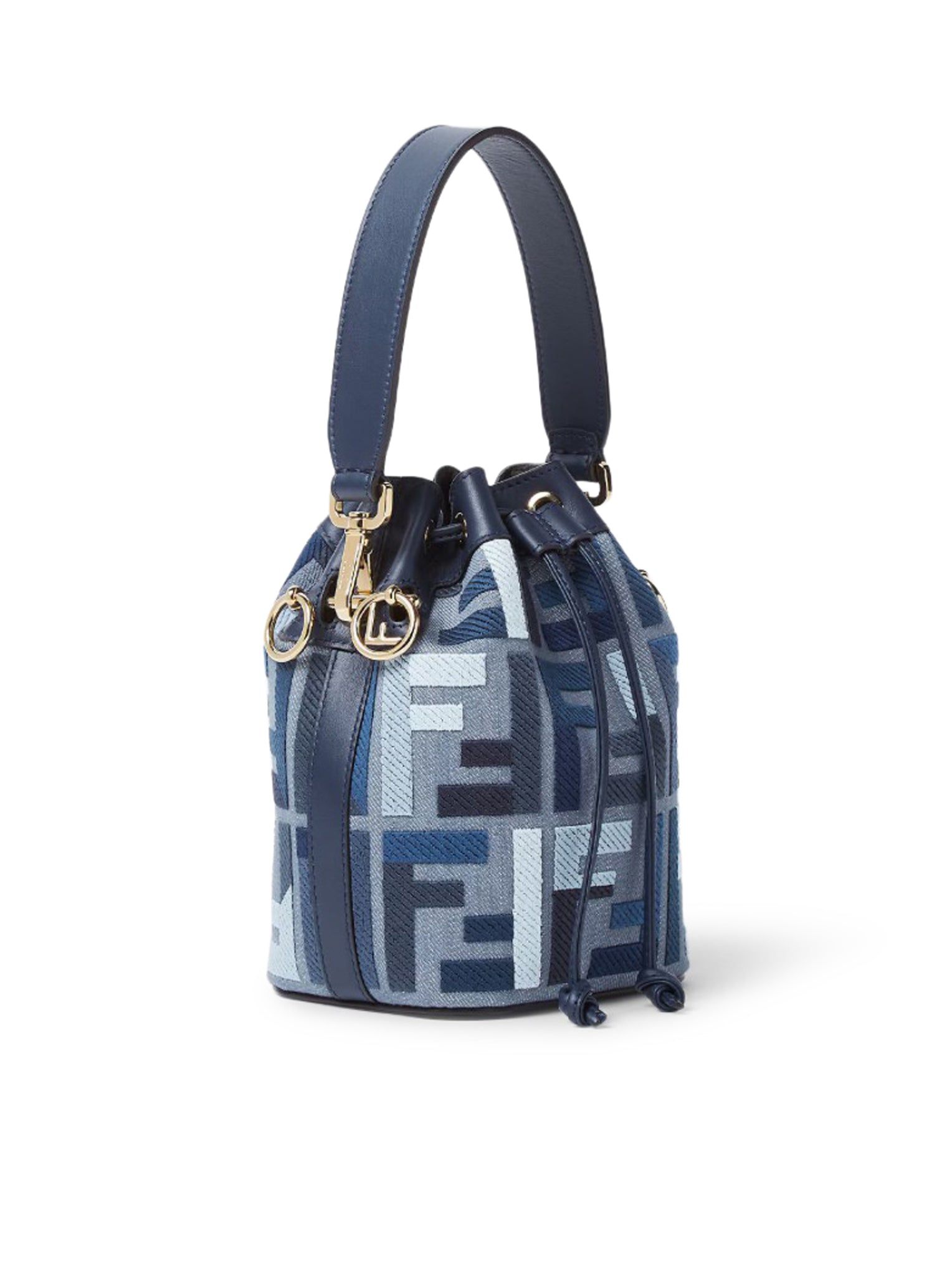 Fendi Mon Tresor Blue Leather Shoulder Bag - Luxury Designer Handbag for Women, Perfect for Parties & Everyday Use