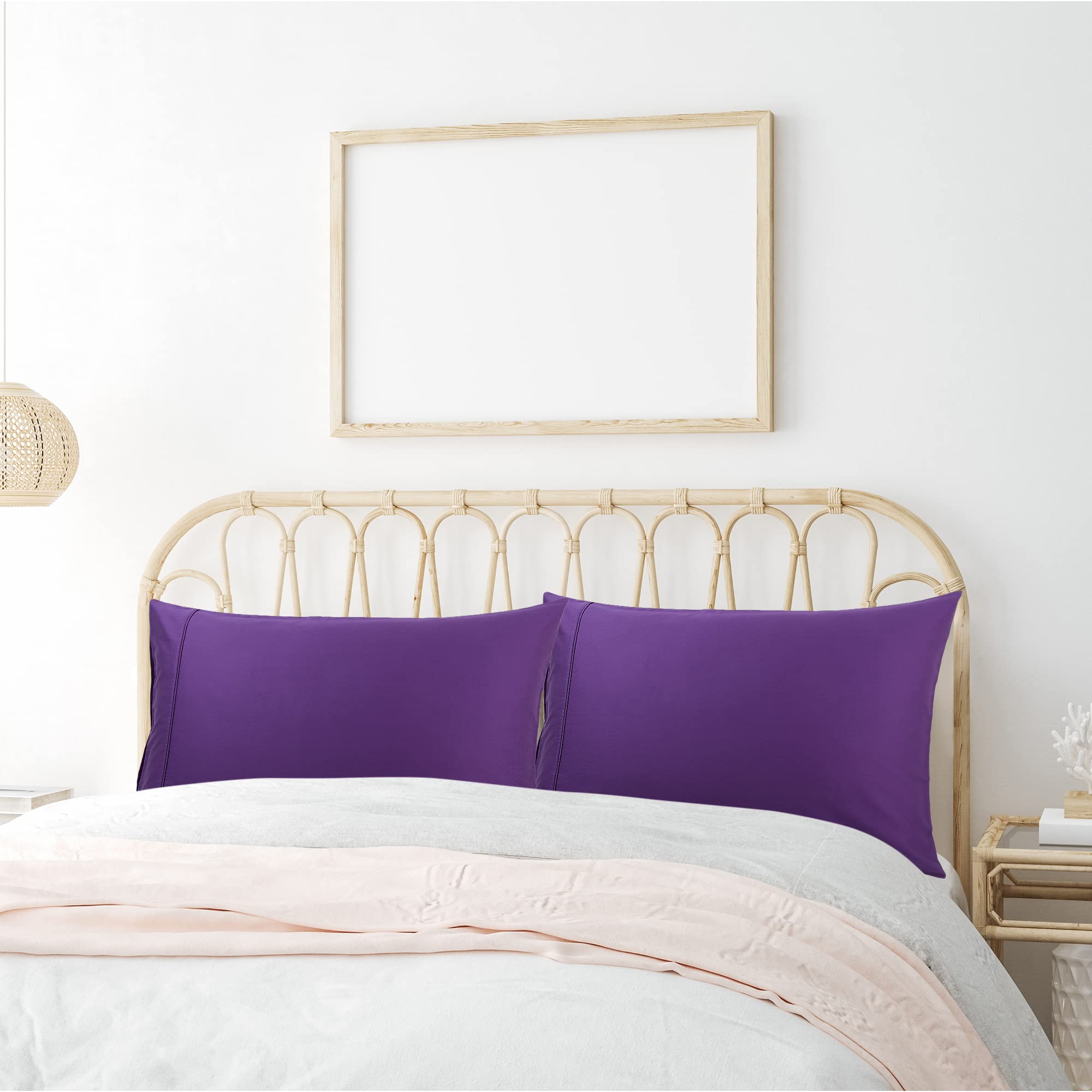 Premium PiccoCasa Grape Pillow Cases Set of 2 - 20