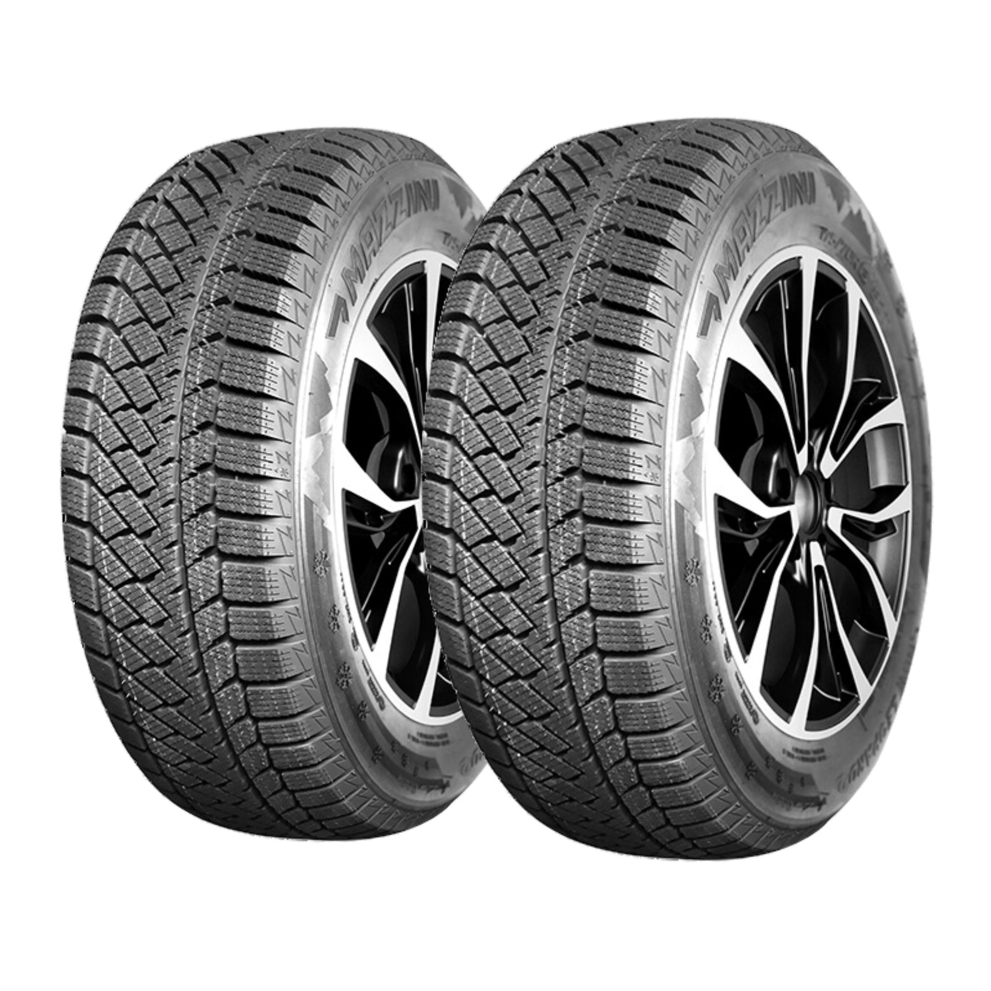 Mazzini Snow Leopard 2 175/65R15 88T Winter Tires - 2 Pack Set for Snowy Roads & Cold Weather Driving