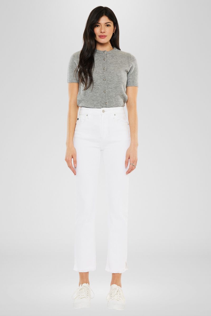 Tiana High Rise Slim Straight Jeans for Women - Stretchy Denim Pants, Comfortable & Flattering Fit - Perfect for Casual Wear, Office, and Night Out