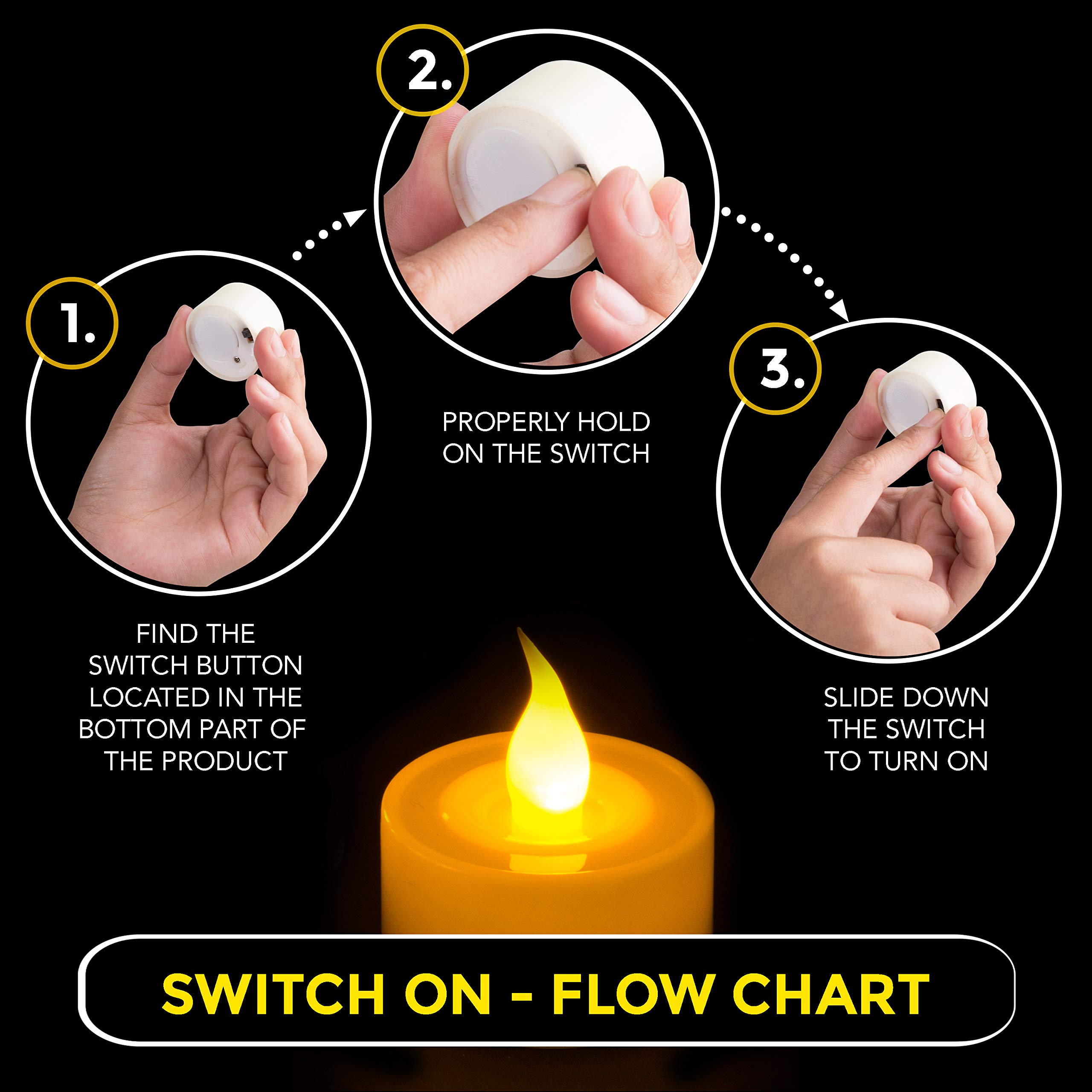 FURORA LIGHTING Ivory White LED Tealight Candles - Pack of 20 Flameless Flickering Battery Operated Candles for Home Decor, Wedding, Party & Holiday - 1.5