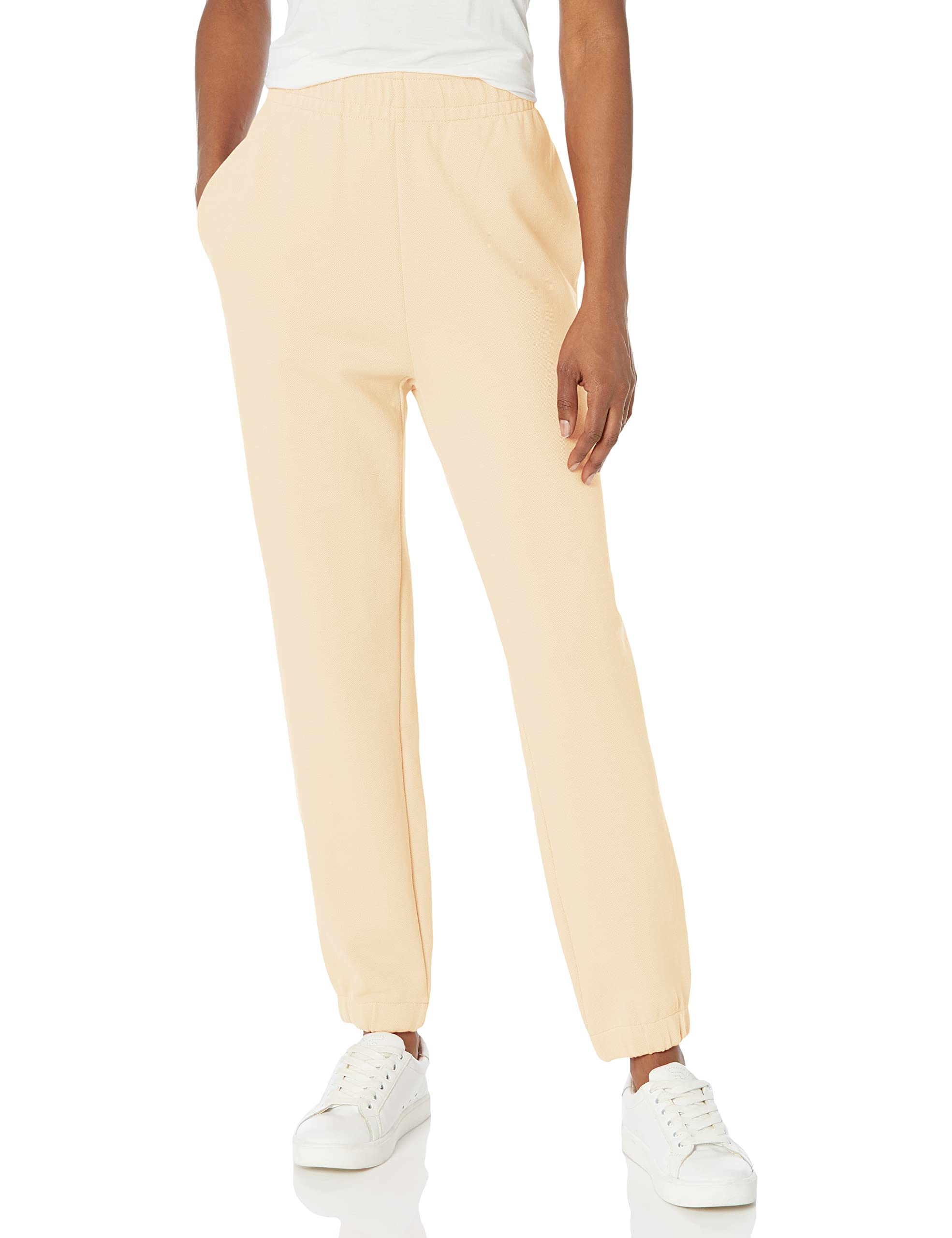 Lacoste Women's Double Face Regular Fit Sweatpants - Comfortable Casual Pants for Lounge, Travel & Everyday Wear | Classic French Style Sweatpants for Women