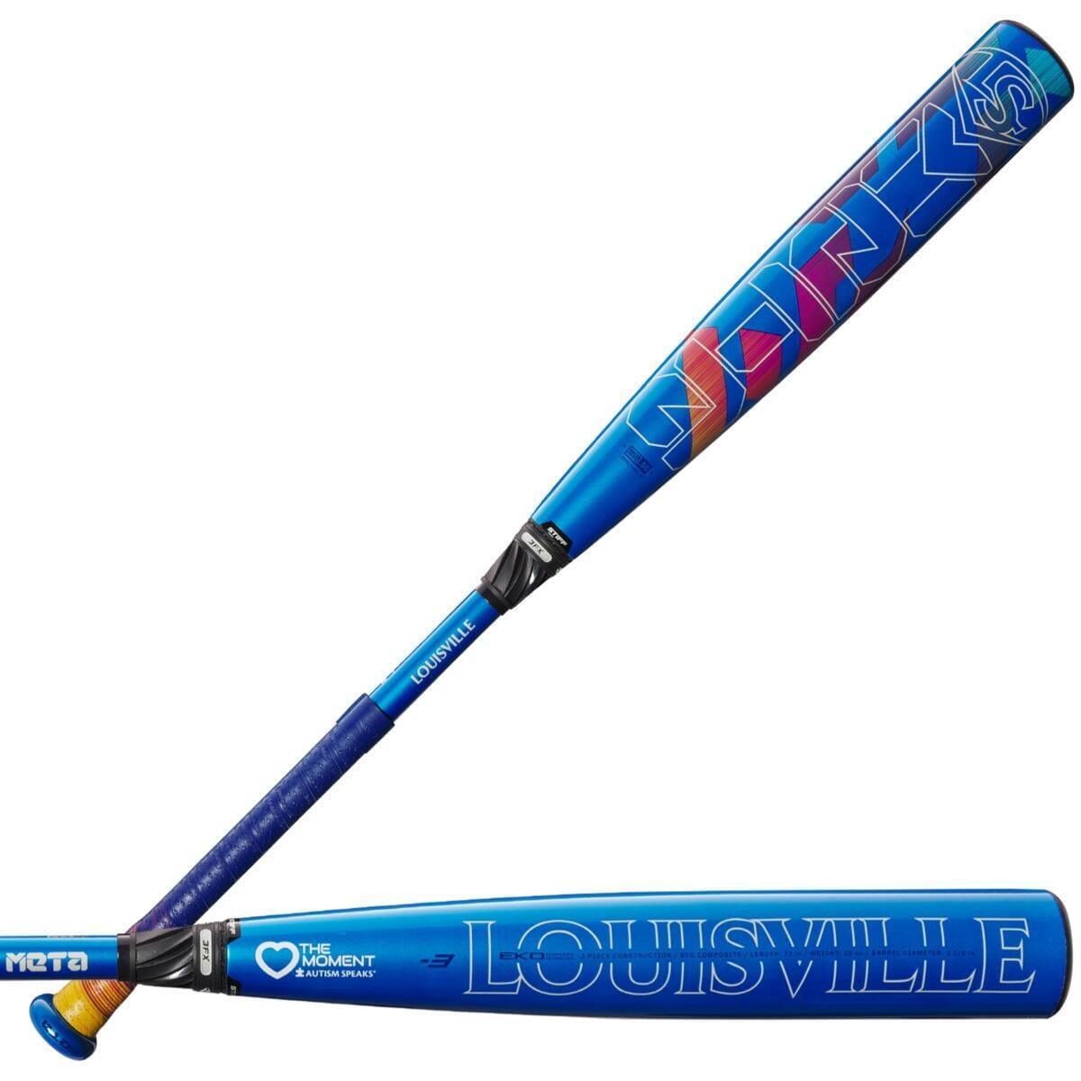 2024 Louisville Slugger Love the Moment META BBCOR (-3) Baseball Bat | WBL2762010 | High Performance Aluminum Alloy Bat for Competitive Players | Perfect for High School & College Baseball Games, Tournaments & Practice Sessions