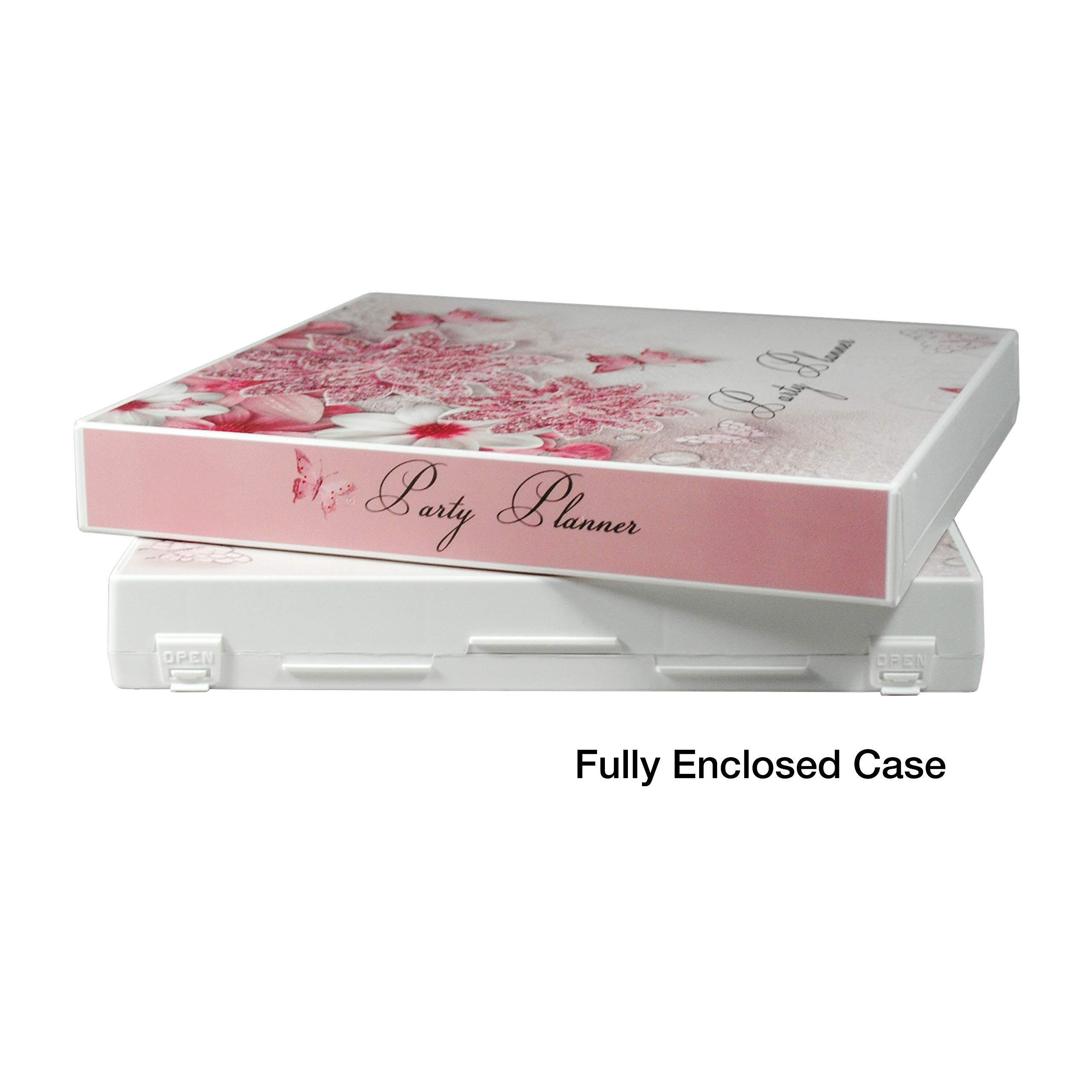 UniKeep Party Planner Organizer - Pink Floral Design for Birthday, Wedding & Event Planning | Perfect for Bridal Showers, Baby Showers & Special Occasions