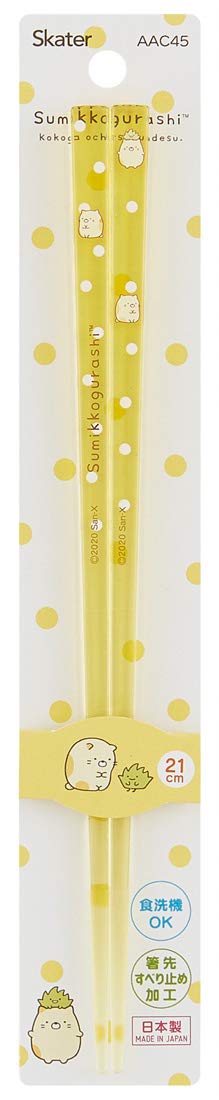 Sumikko Gurashi Cat A Acrylic Chopsticks - 8.3 Inch (21cm) Dishwasher Safe Skater AAC45 - Perfect for Japanese Cuisine, Anime Fans & Cute Tableware Collections