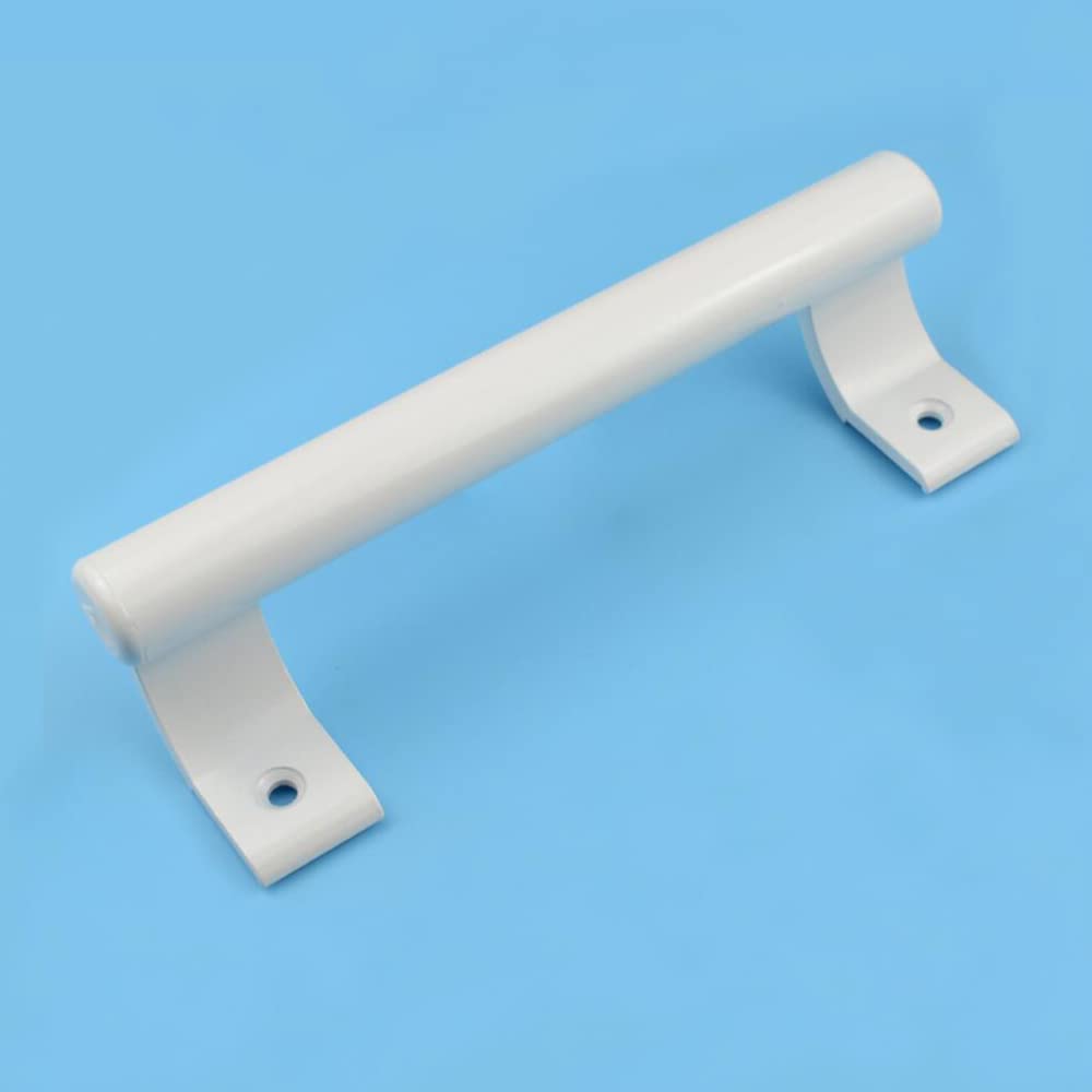 Kafenda 8 Inch Aluminum Alloy Sliding Door Handle - Modern White Metal Handle for Balcony, Bathroom, Closet, Warehouse & Garden Doors - Durable & Stylish Upgrade for Home & Office Spaces
