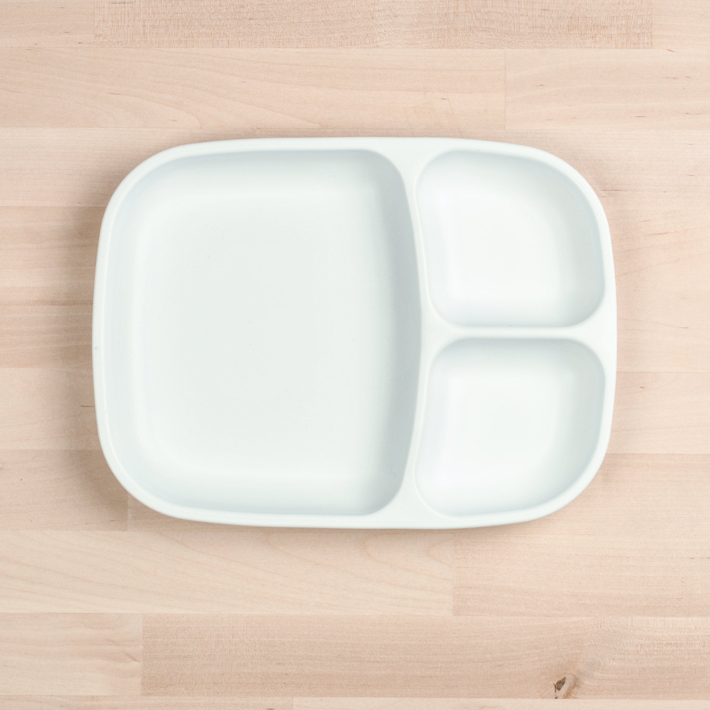 Re Play Divided Plate Large - BPA-Free, Eco-Friendly Kids Dinnerware for Toddlers & Babies - Perfect for Home, School, and Travel Meals