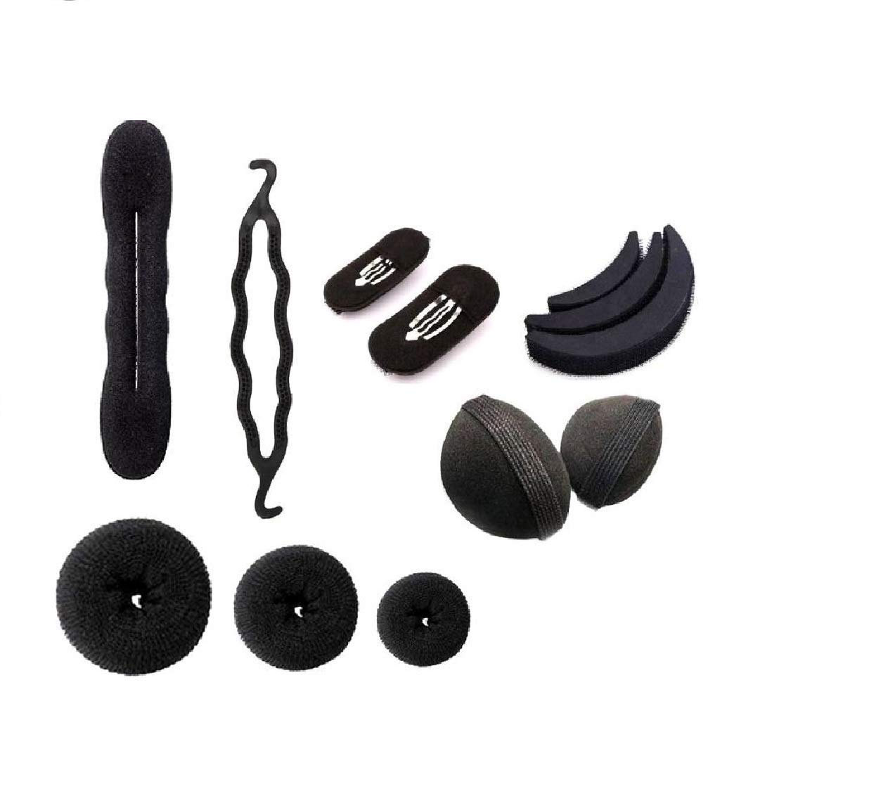 CHANDERKASH Hair Styling Kit - 8pc Donut Bun Maker for Party & Wedding