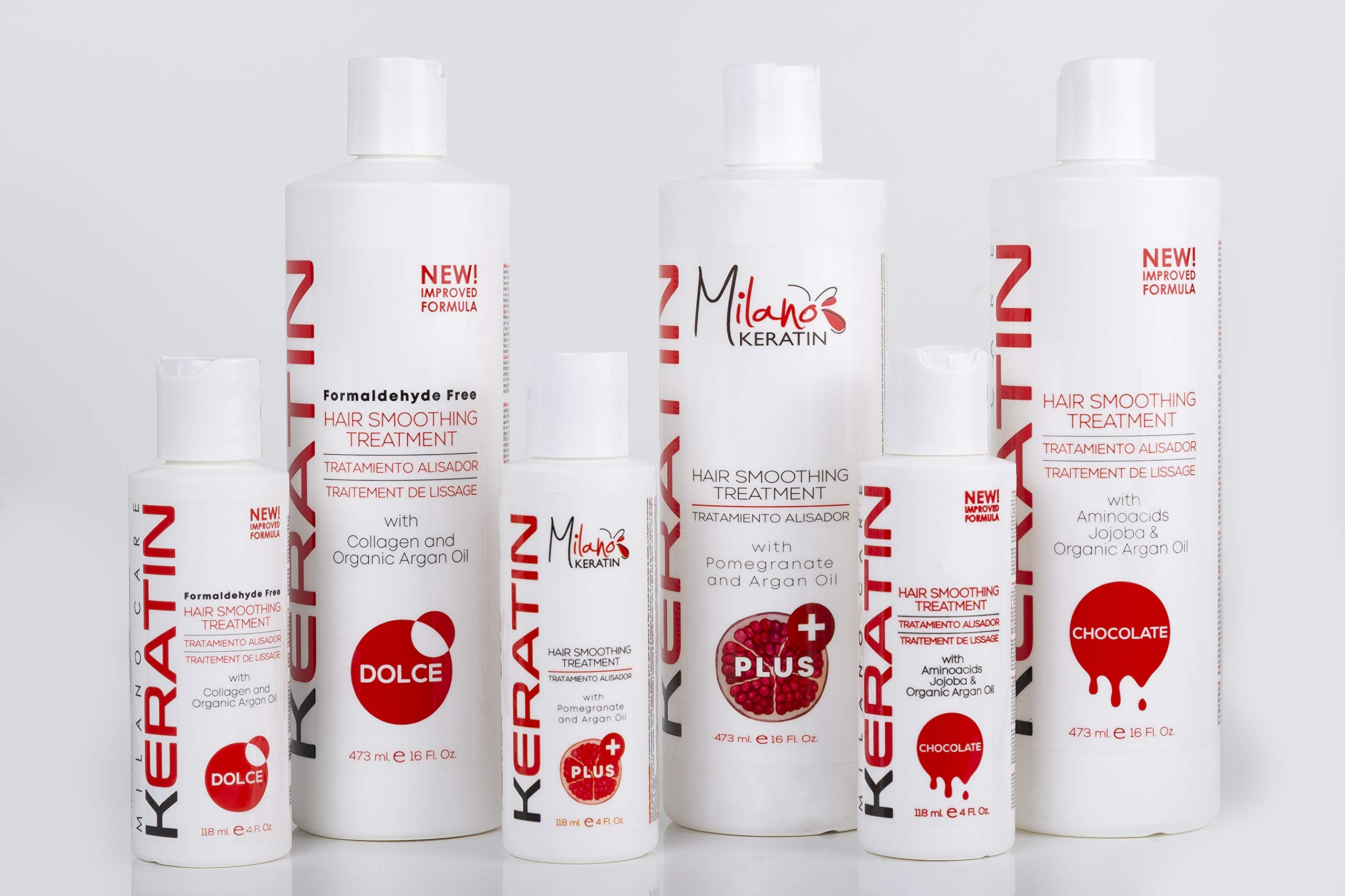 Keratin Hair Smoothing Treatment - Professional Salon Keratin Mask with Jojoba Oil & Amino Acids for Smooth, Silky Hair - 16 fl oz Hair Care System - Perfect for Damaged Hair Repair & Frizz Control at Home or Salon