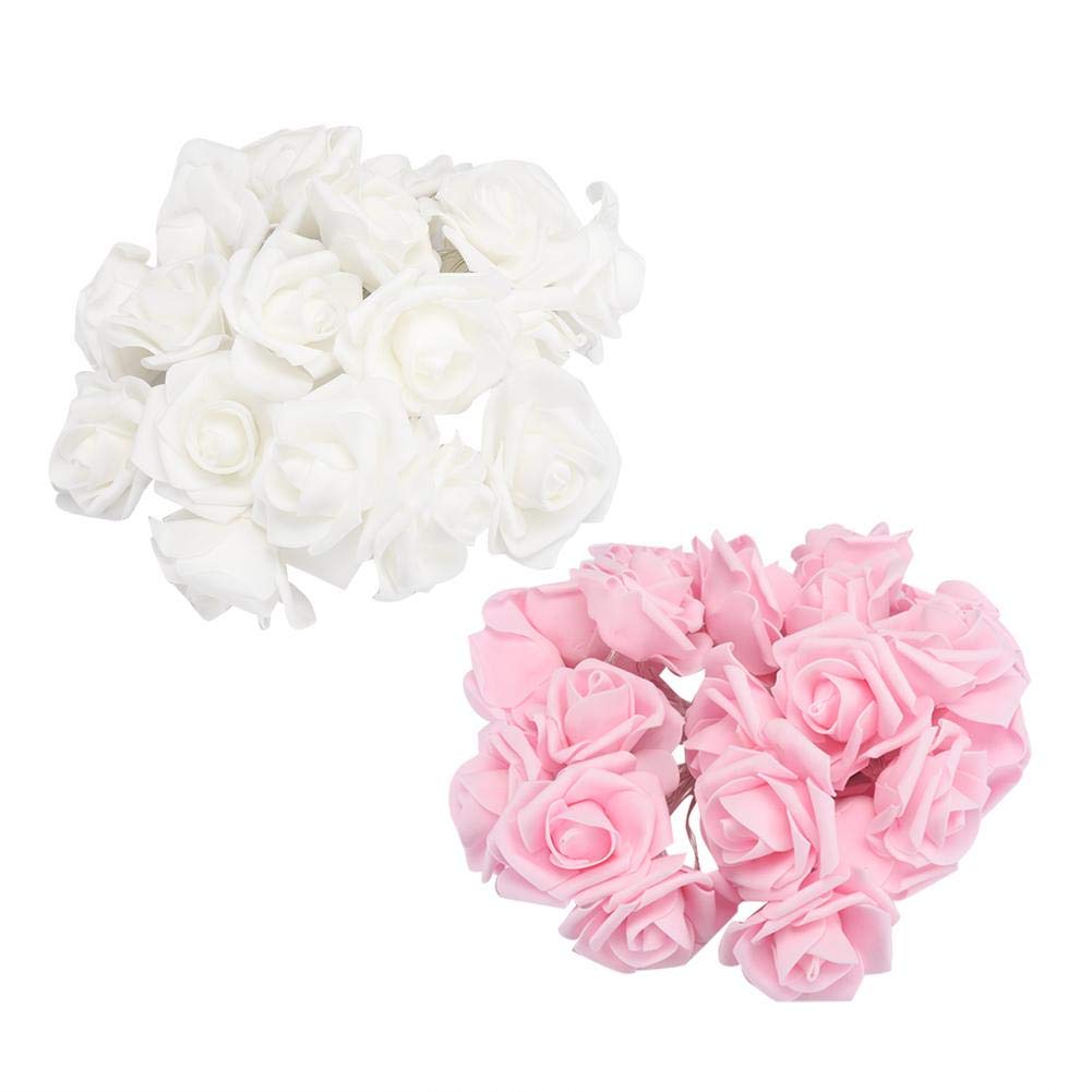 DOACT 20LED Rose String Lights 3M USB Fairy Lights for Wedding Valentine's Day Decoration - Romantic Ambiance Lighting