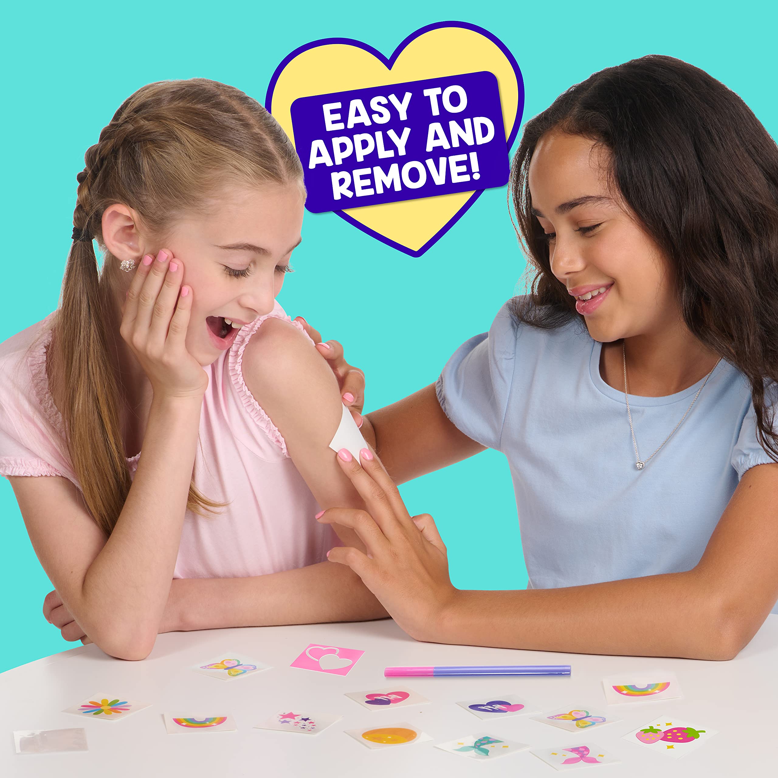 Style Squad - 7 Days of Temporary Tattoos Kit for Kids & Adults | Fun Body Art for Parties, Festivals & Everyday Wear
