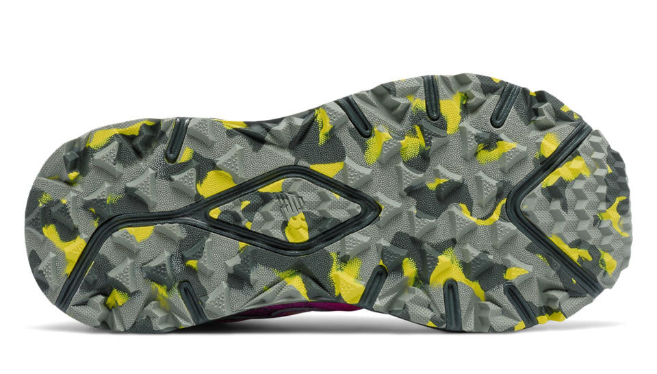 New Balance 690v2 Kids' Trail Running Shoes - Fluorescent Pink & Grey - Wide Width for Youth - Perfect for Hiking & Outdoor Adventures