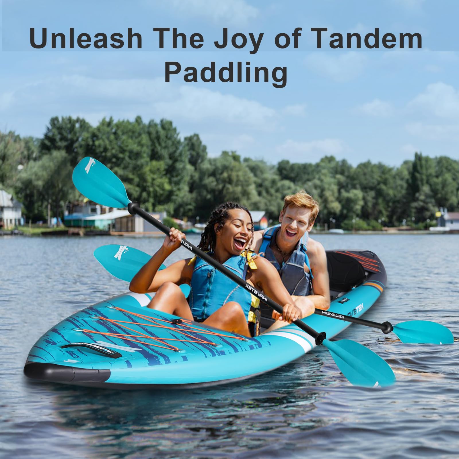 **Inflatable Kayak for Adults - Lightweight, Durable & Foldable Blow Up Kayak for Rivers, Lakes & Coastal Waters - Perfect for Camping, Fishing & Water Adventures**