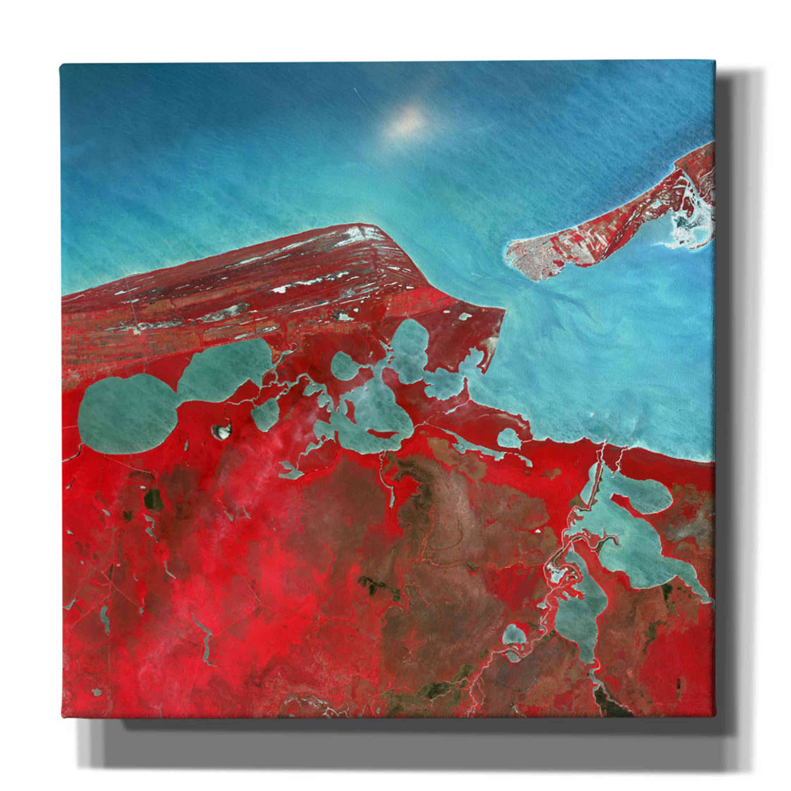 Epic Graffiti 'Earth as Art: Campeche' 26x26 Inch Canvas Wall Art - Stunning Home & Office Decor for Living Room, Bedroom, or Gallery Display
