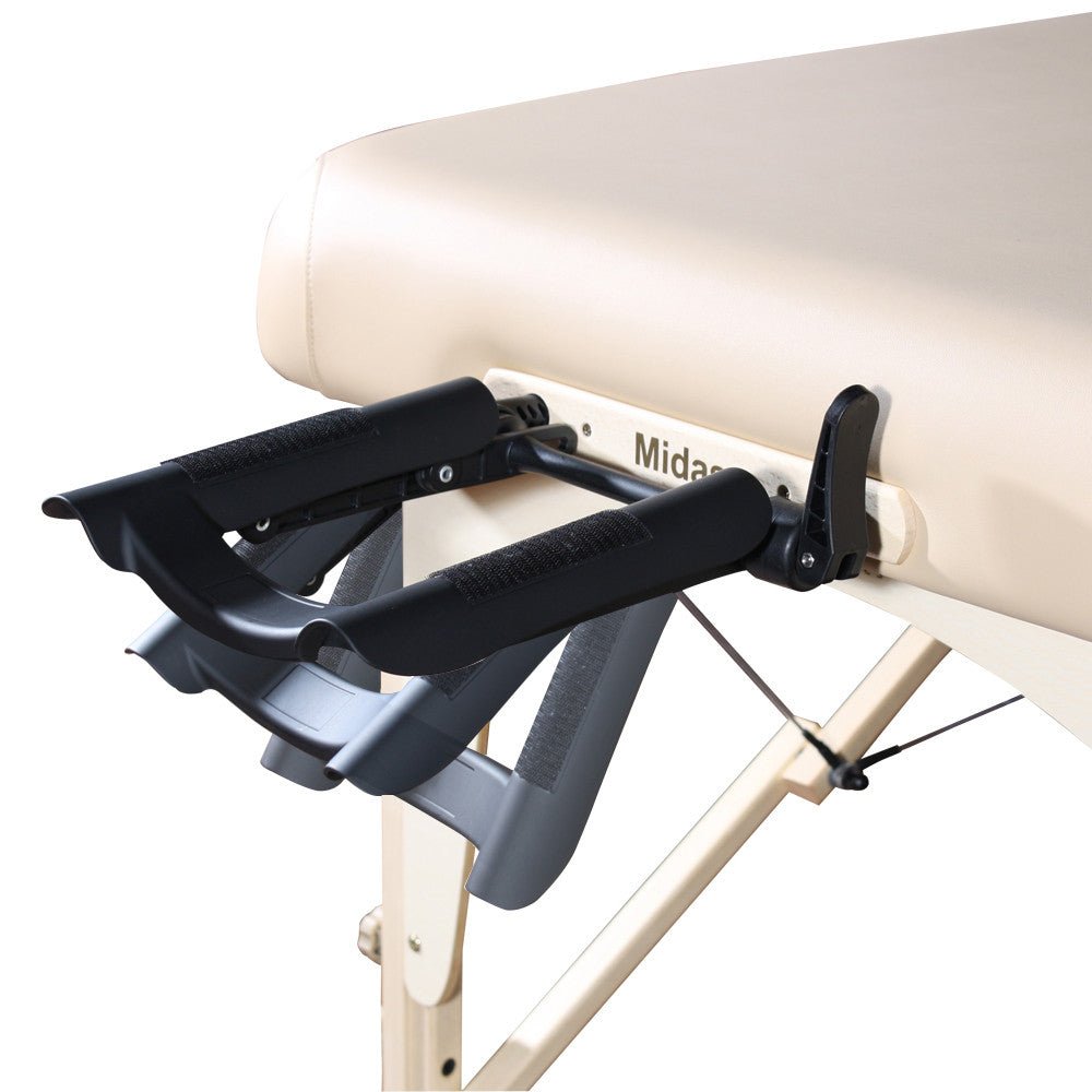 Master Massage® 31 MONTCLAIR™ Professional Stationary Massage Table with Adjustable Lift Back & Premium Memory Foam - Perfect for Spa, Clinic & Home Use