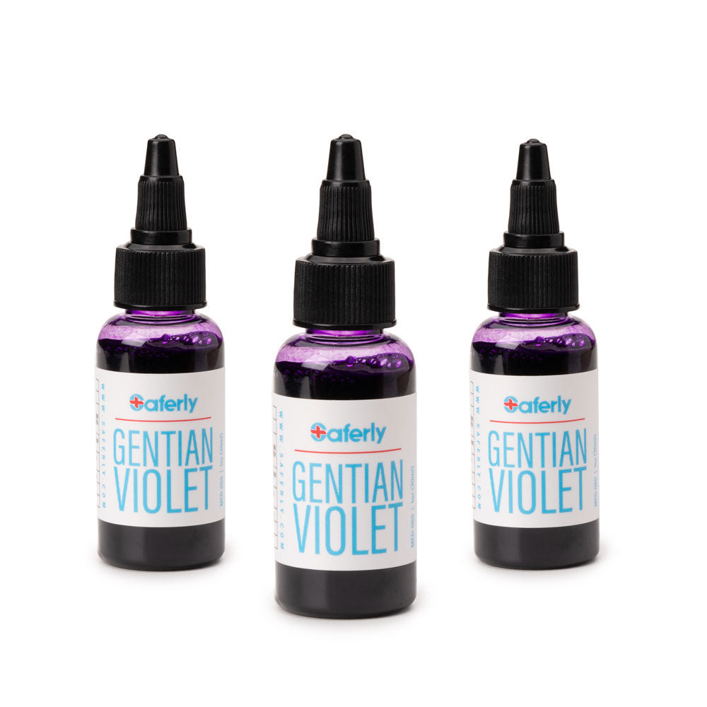 Gentian Violet Solution 1/2oz (15ml) Bottle - Antifungal & Antibacterial for Minor Cuts, Skin Infections - First Aid & Wound Care Essential