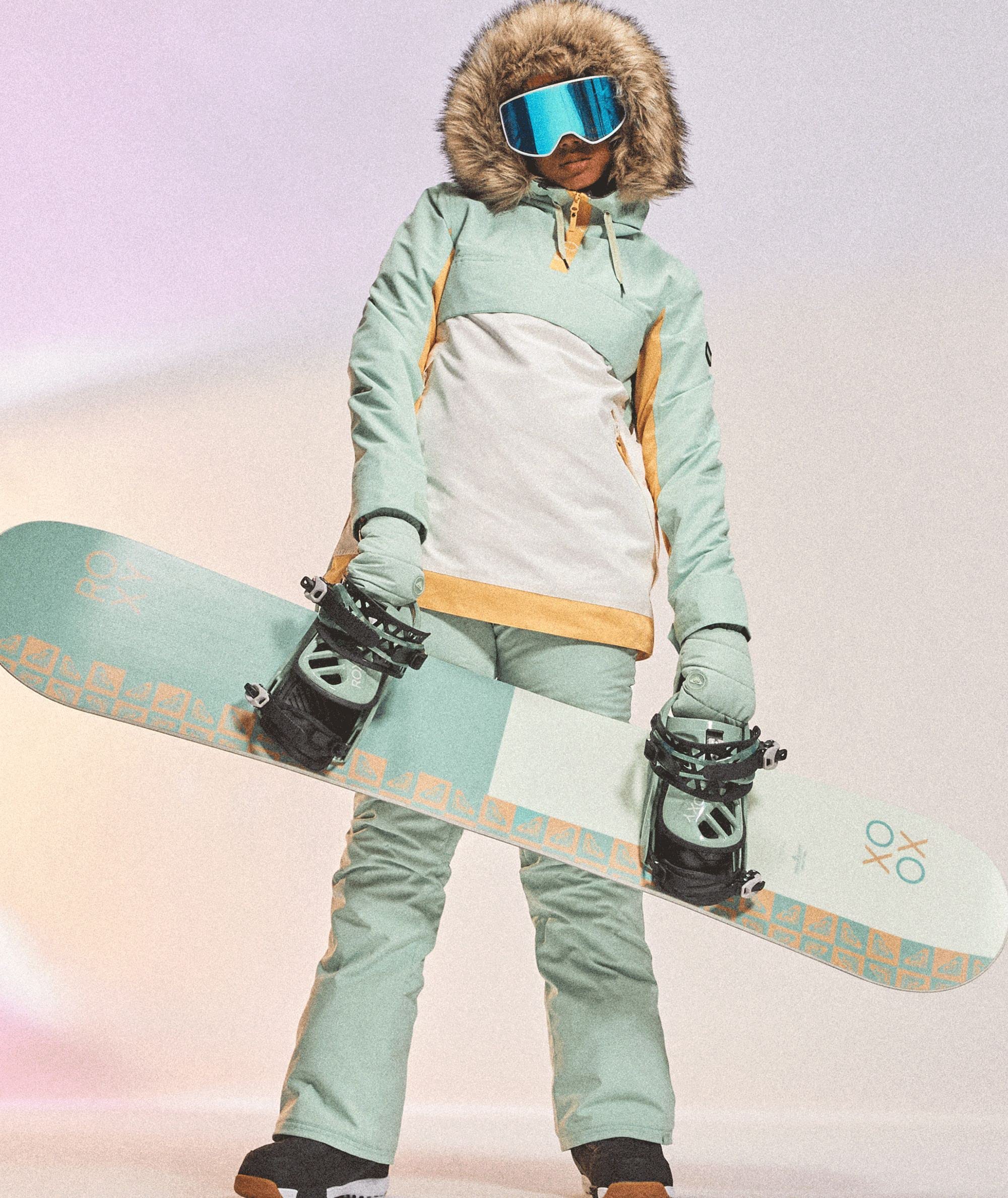 Roxy Shelter Women's Waterproof Winter Jacket - Lightweight Windproof Hooded Coat for Hiking, Skiing & Outdoor Activities