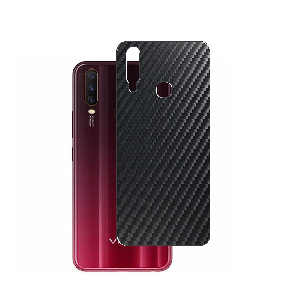 2 Pack Black Carbon TPU Back Screen Protector Film for vivo Y15s - Durable Scratch-Resistant Protection (Not Tempered Glass/Not Front Screen) - Perfect for Everyday Use, Travel & Outdoor Activities