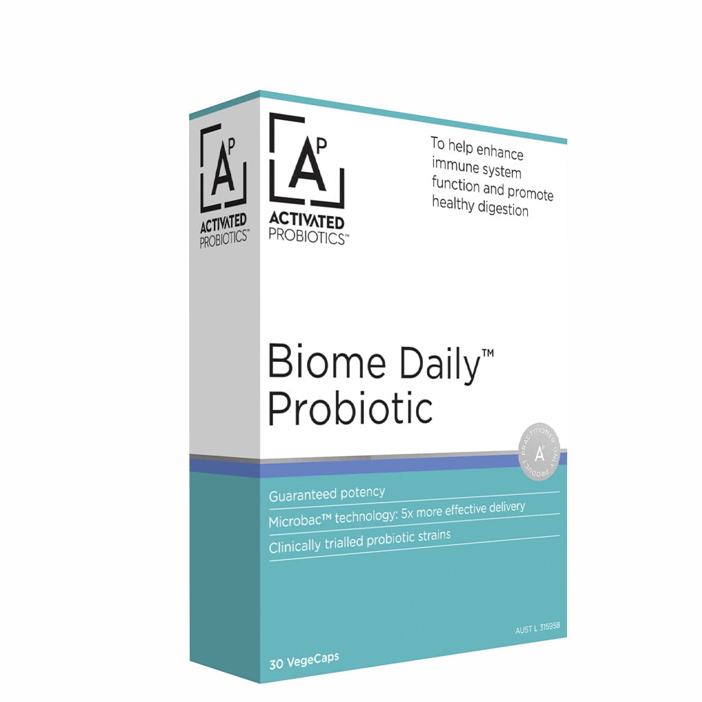 Activated Probiotics for Gut Health - Biome Daily Supplement for Digestion & Immunity - Supports Daily Wellness & Gut Flora Balance - Perfect for Travel, Stress & Digestive Support