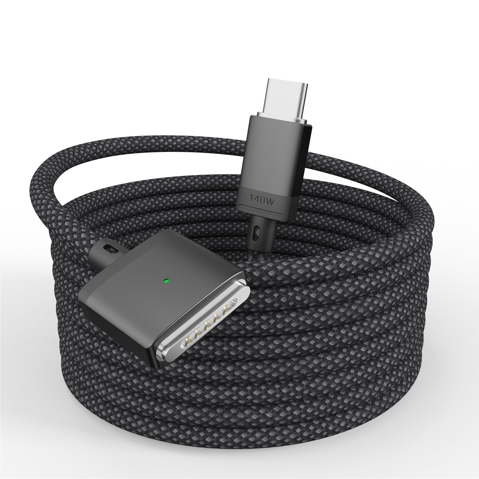 USB-C to Magnetic 3 Charging Cable - 6.6ft Magsafe Compatible for MacBook Pro 2024 M3 Pro/Max, MacBook Air 2022 M2, MacBook Pro 2023 M2 Pro/Max - Fast Charging & Secure Connection for Home, Office & Travel Use