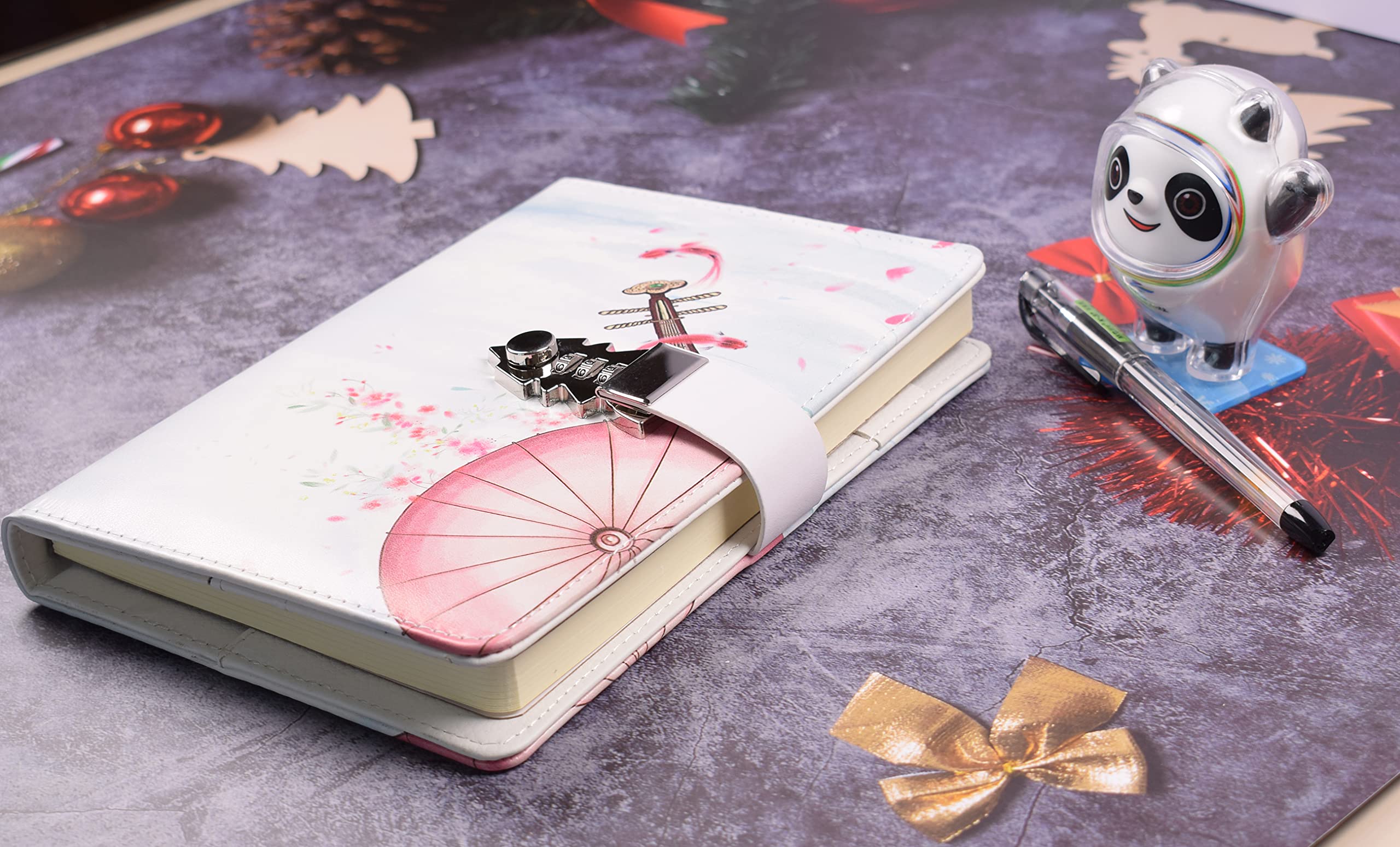 Secure Combination Lock Journal - A5 Password Protected Diary Notebook with Digital Lock, Stylish Planner Cover for Women & Teens - Perfect for Personal Writing, Travel, Gift & Secret Keeping