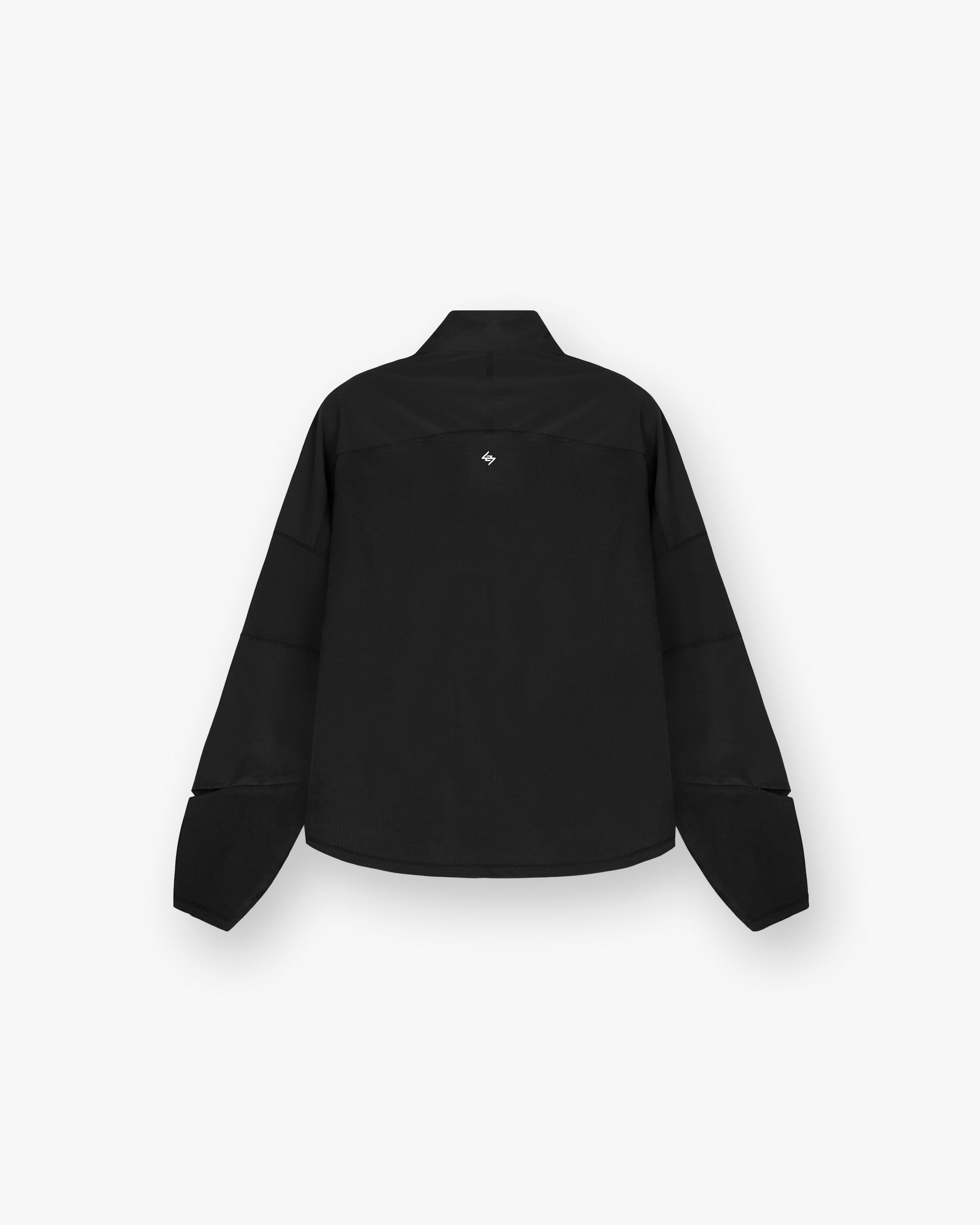 247 Run Quarter Zip Pullover - Lightweight Performance Running Jacket for Men & Women | Jet Black | Perfect for Jogging, Gym & Outdoor Activities
