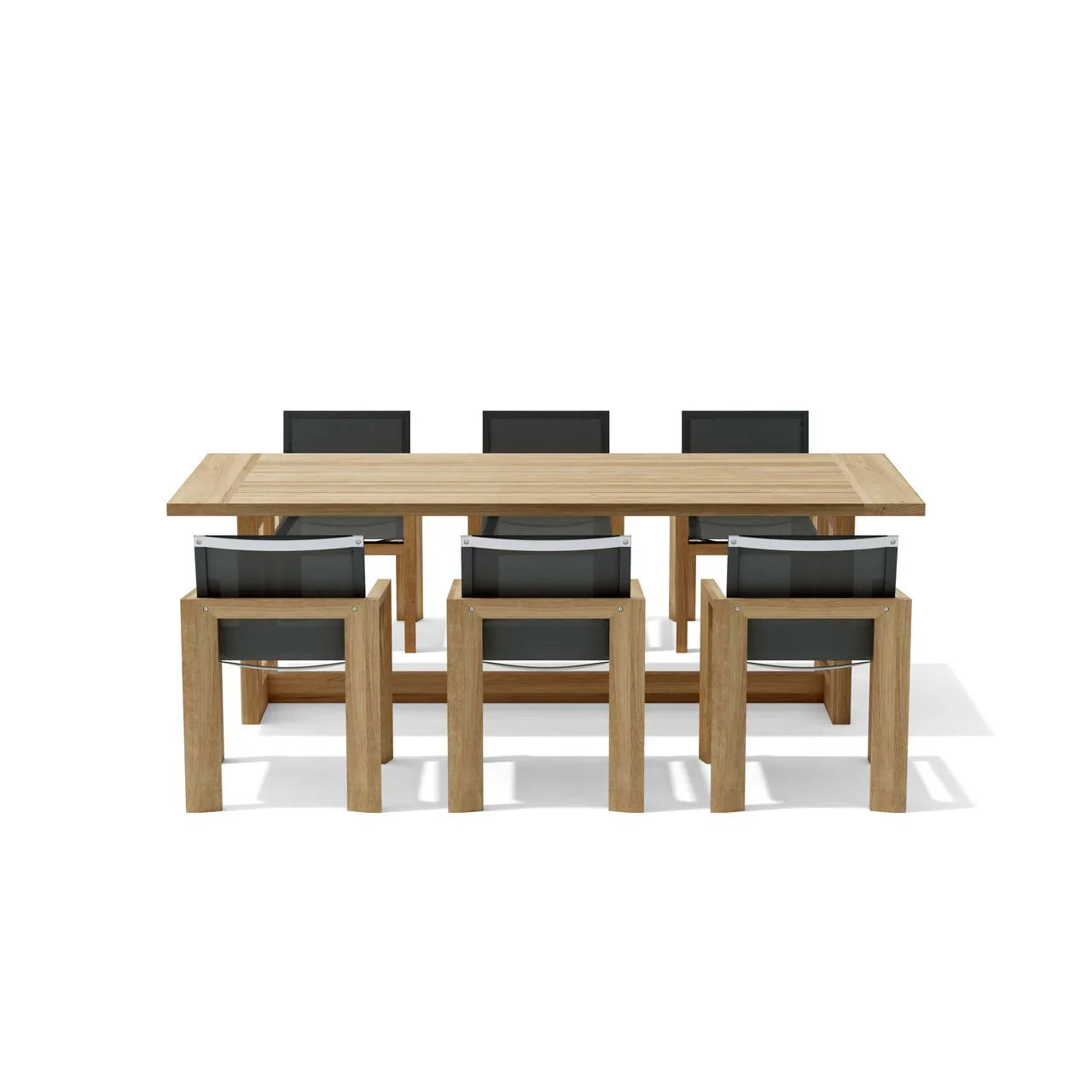 Anderson Teak Smyrna 7-Piece Outdoor Teak Dining Table Set (SET 856) - Perfect for Patio, Garden, and Backyard Entertaining