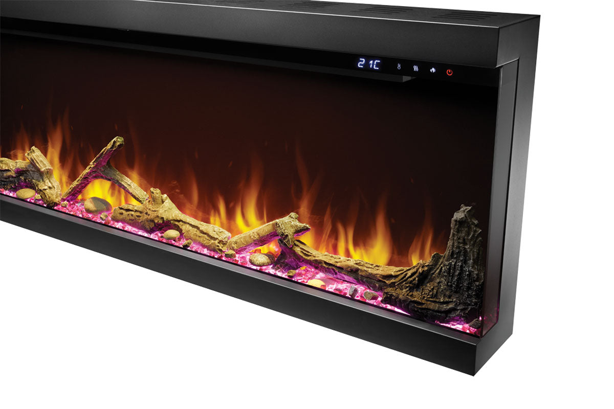 Napoleon Astound 50 FlexMount Smart Multi-Side Wall Mount Recessed Electric Fireplace - Perfect for Living Room, Bedroom & Office Heating & Decor