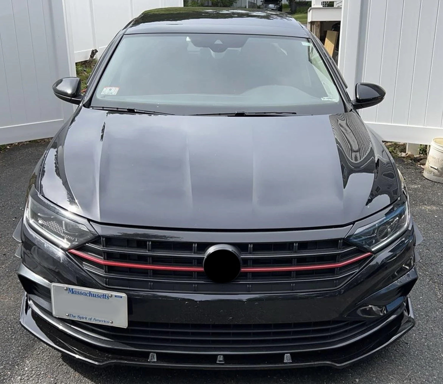 VW Jetta 2019-2023 Front Bumper Tow Hook License Plate Mounting Bracket - Heavy Duty Universal Fit for Aftermarket Plates - Perfect for Car Shows & State Compliance